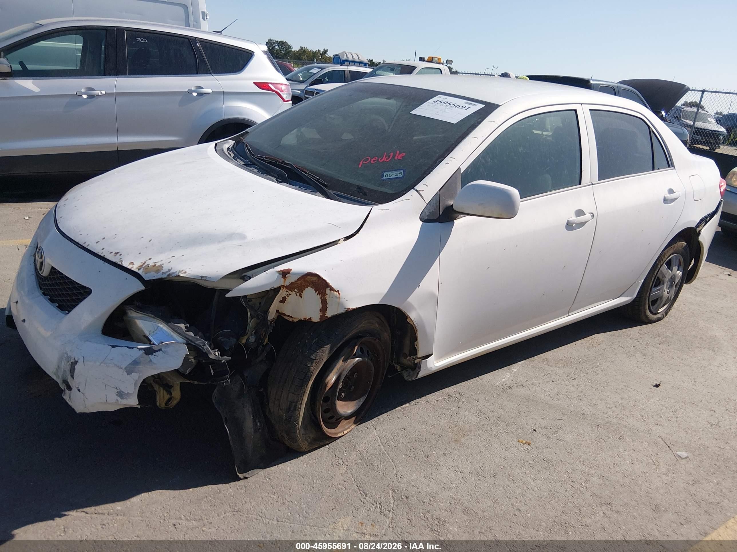 2010 Toyota Corolla Le White vin: 1NXBU4EE1AZ224358