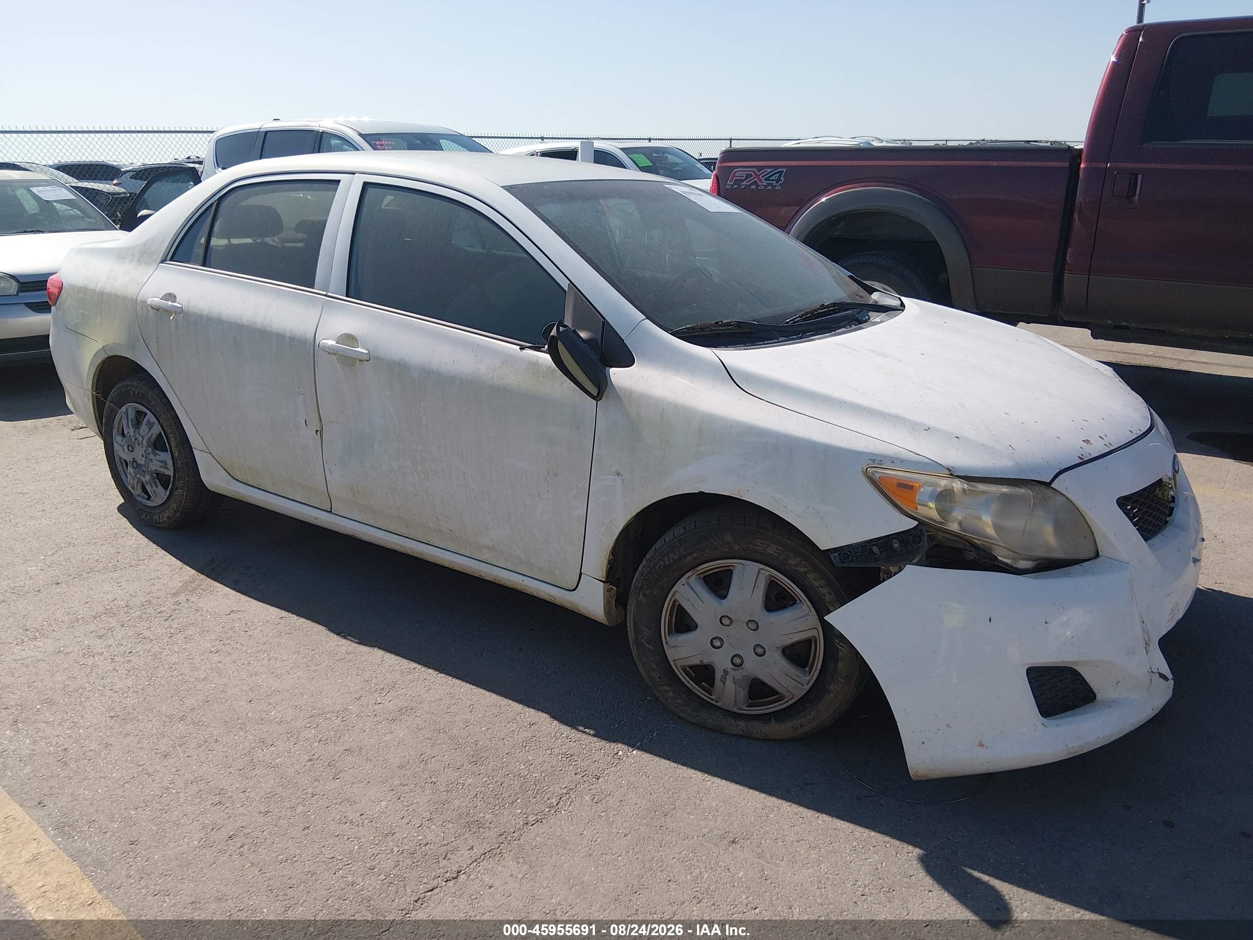 2010 Toyota Corolla Le White vin: 1NXBU4EE1AZ224358