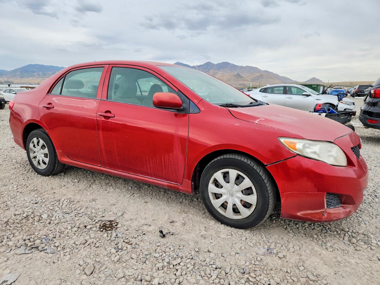 2010 Toyota Corolla Le Burgundy vin: 1NXBU4EE1AZ225915