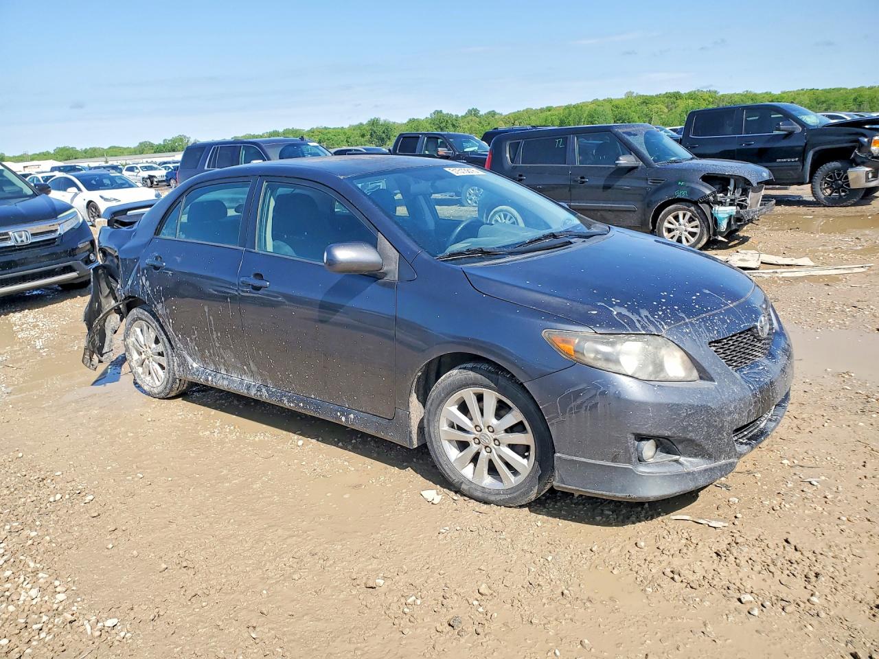 2010 Toyota Corolla S Gray vin: 1NXBU4EE1AZ231424