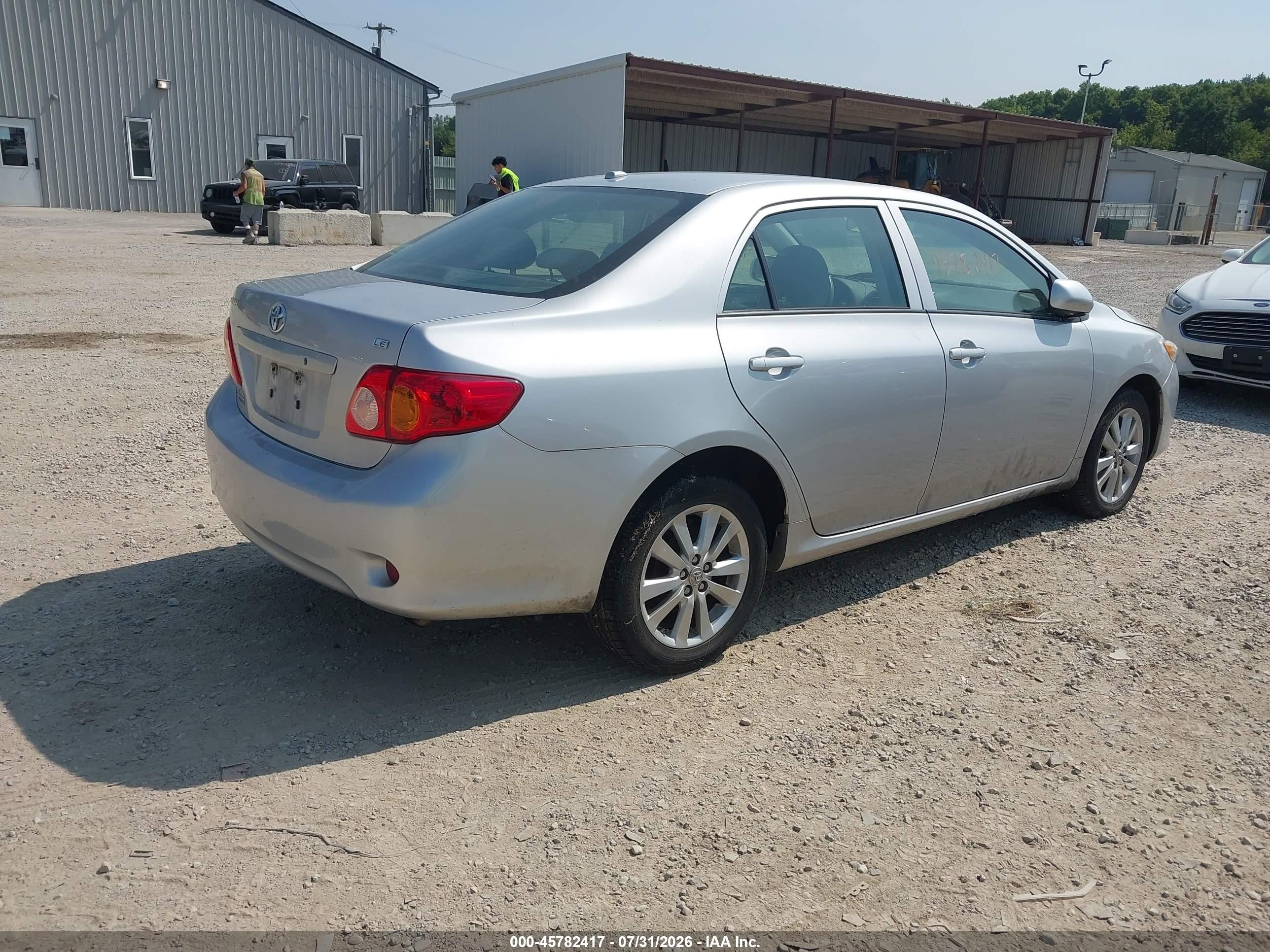 2010 Toyota Corolla Le Silver vin: 1NXBU4EE1AZ232184