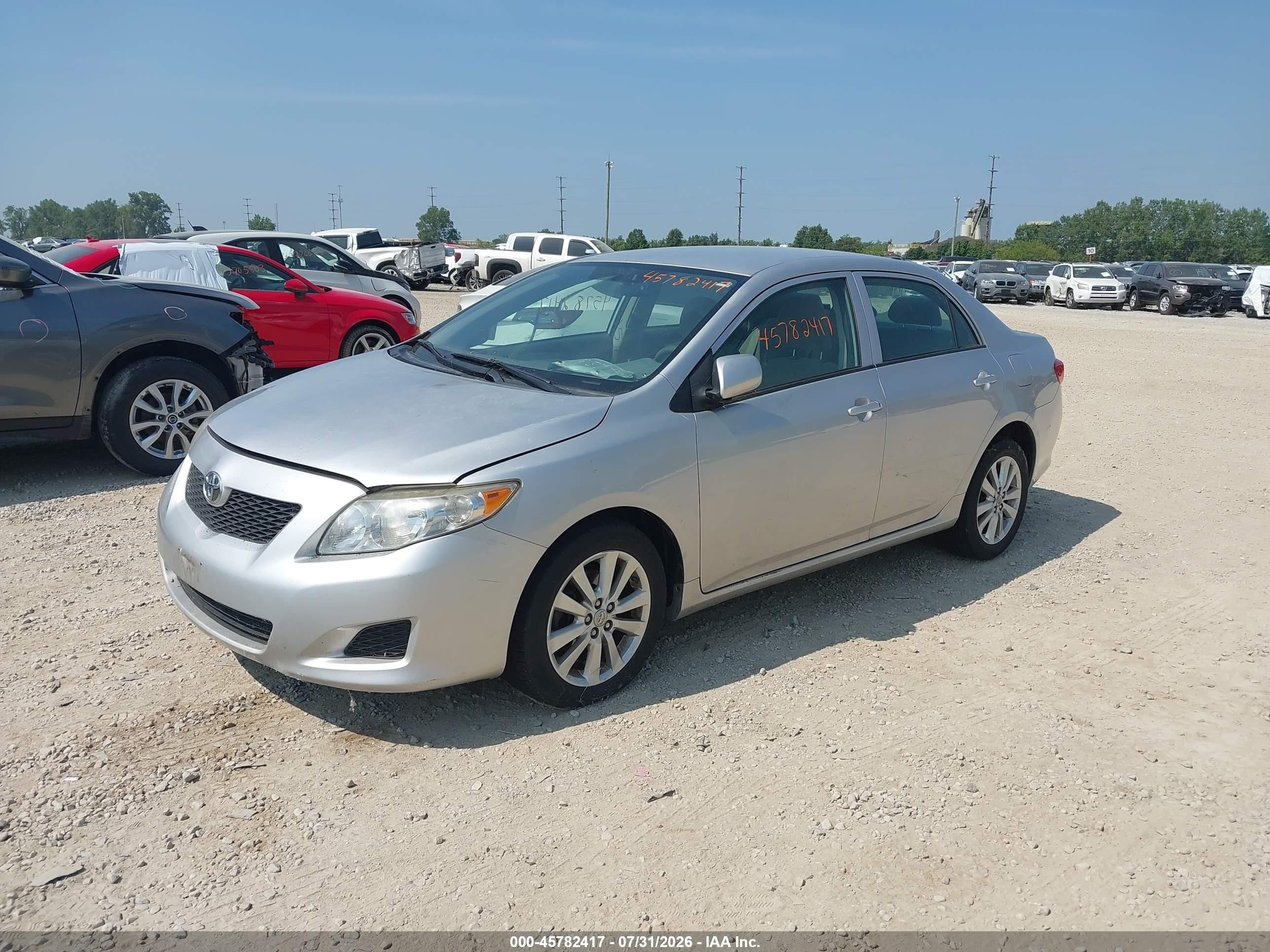 2010 Toyota Corolla Le Silver vin: 1NXBU4EE1AZ232184