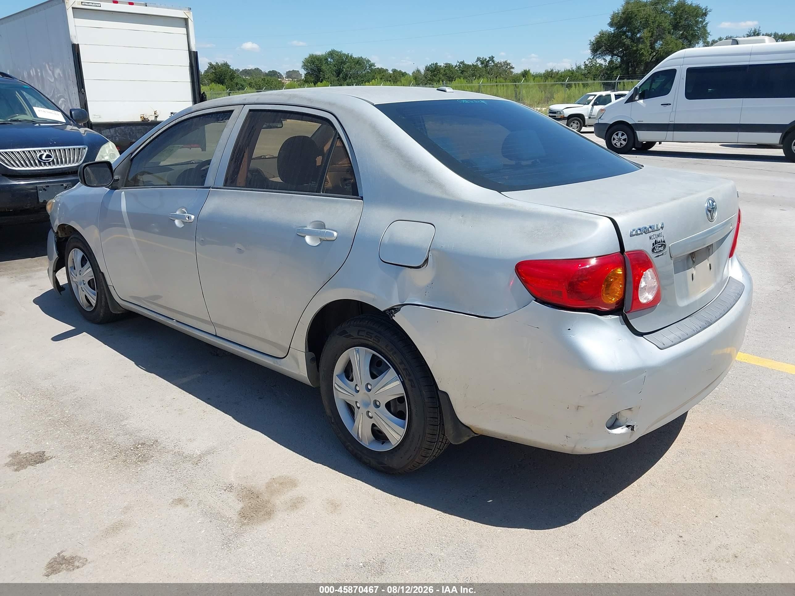 2010 Toyota Corolla Le Серебряный vin: 1NXBU4EE1AZ237174