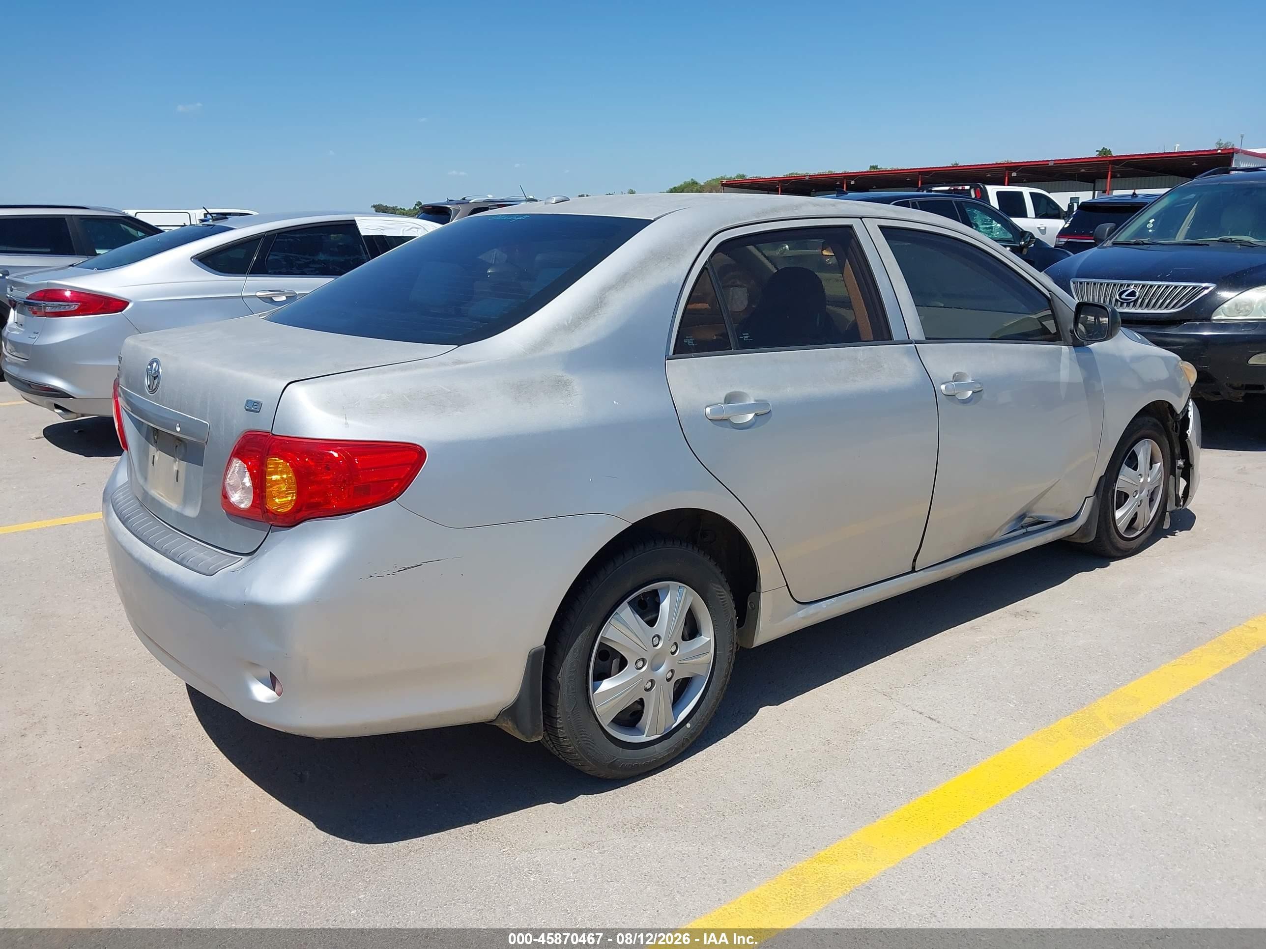 2010 Toyota Corolla Le Серебряный vin: 1NXBU4EE1AZ237174