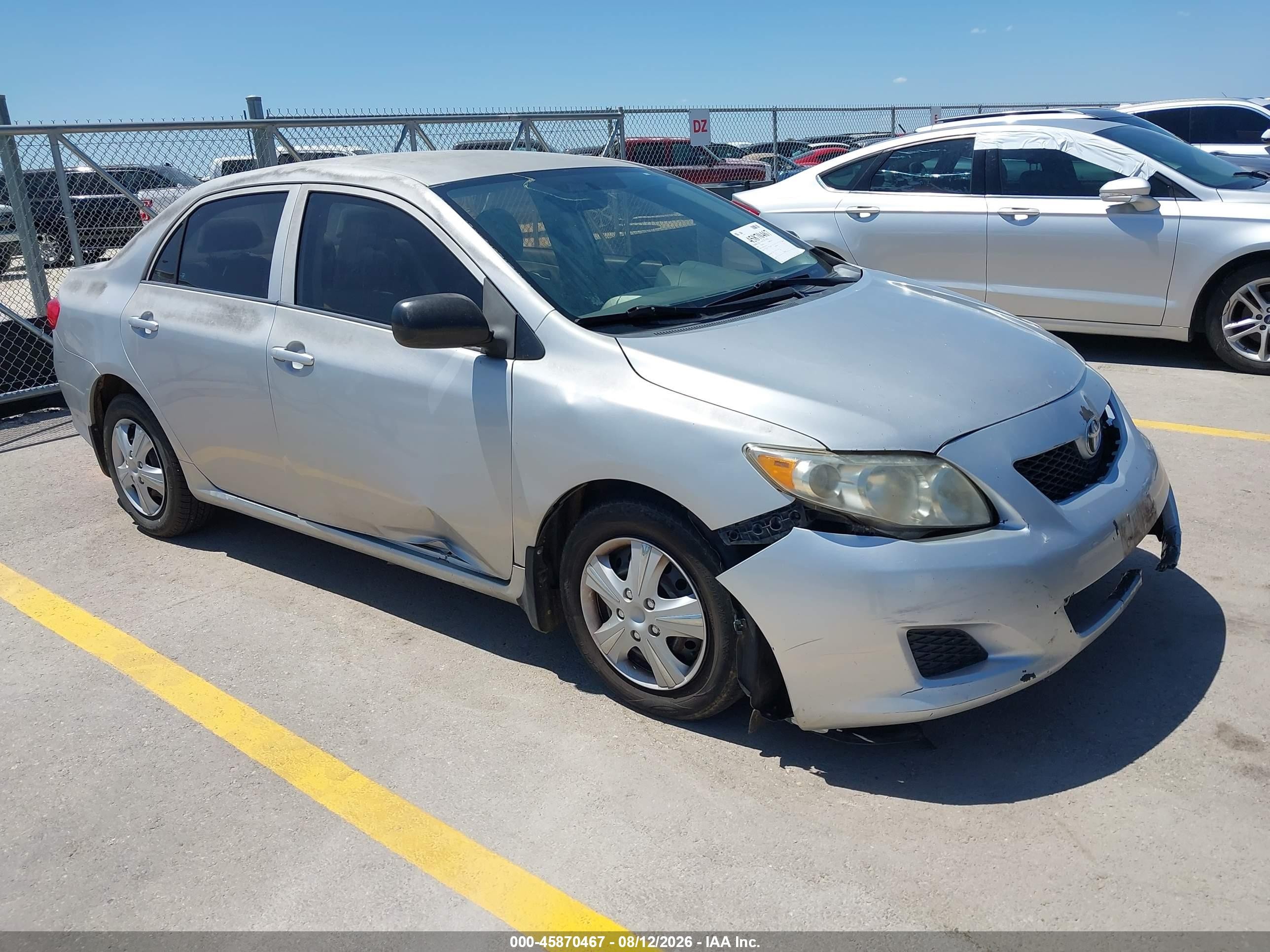 2010 Toyota Corolla Le Silver vin: 1NXBU4EE1AZ237174