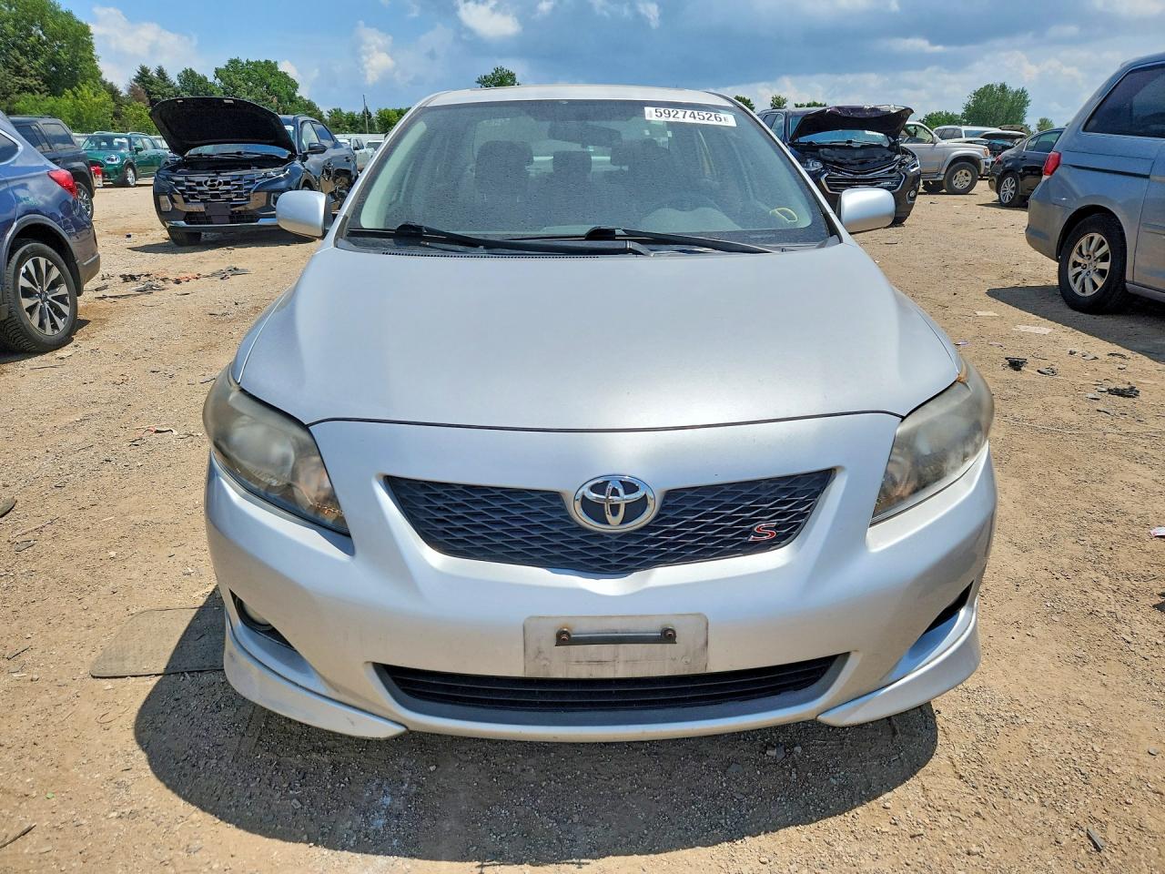 2010 Toyota Corolla S Silver vin: 1NXBU4EE1AZ241032