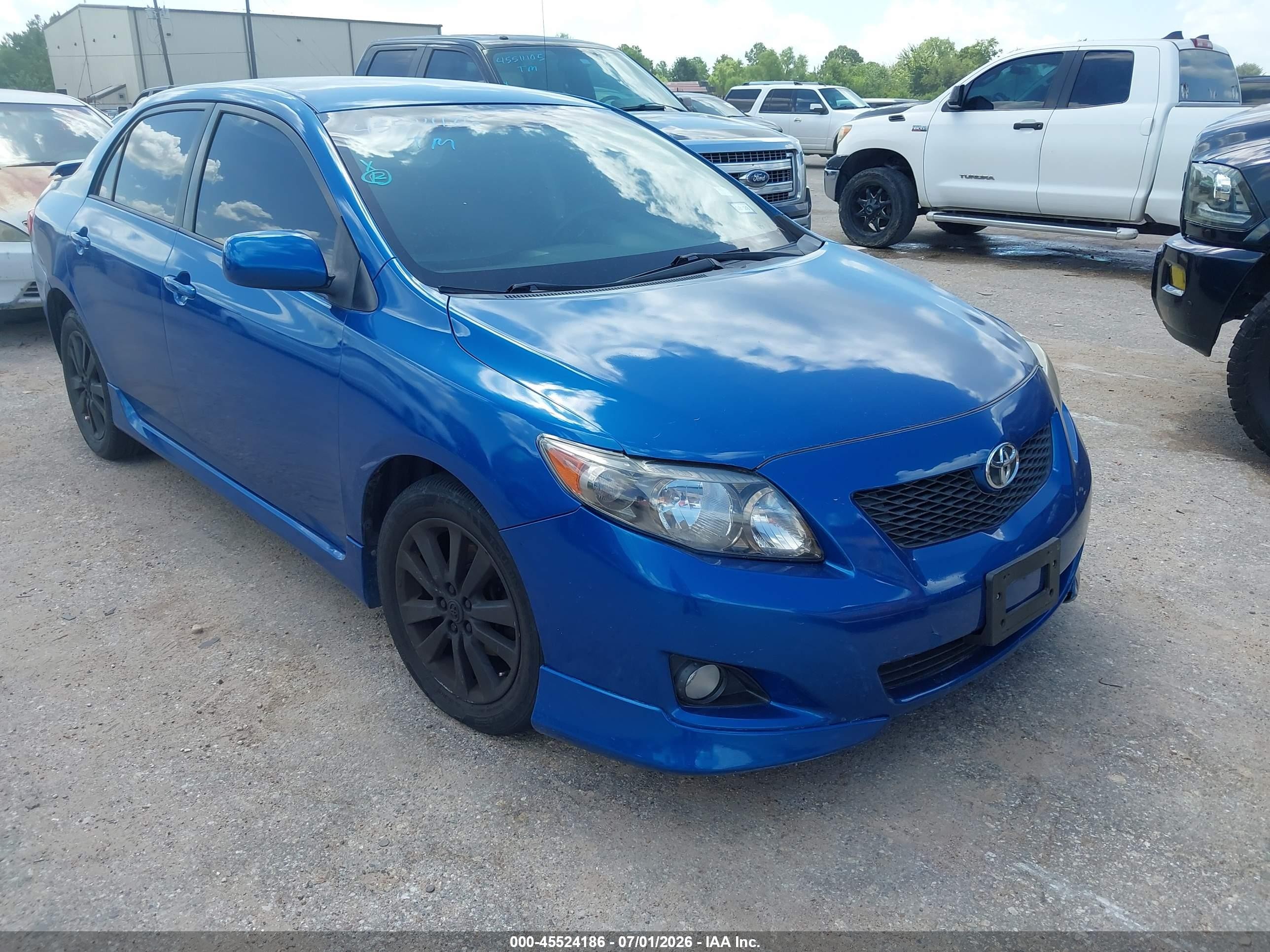 2010 Toyota Corolla S Blue vin: 1NXBU4EE1AZ263385