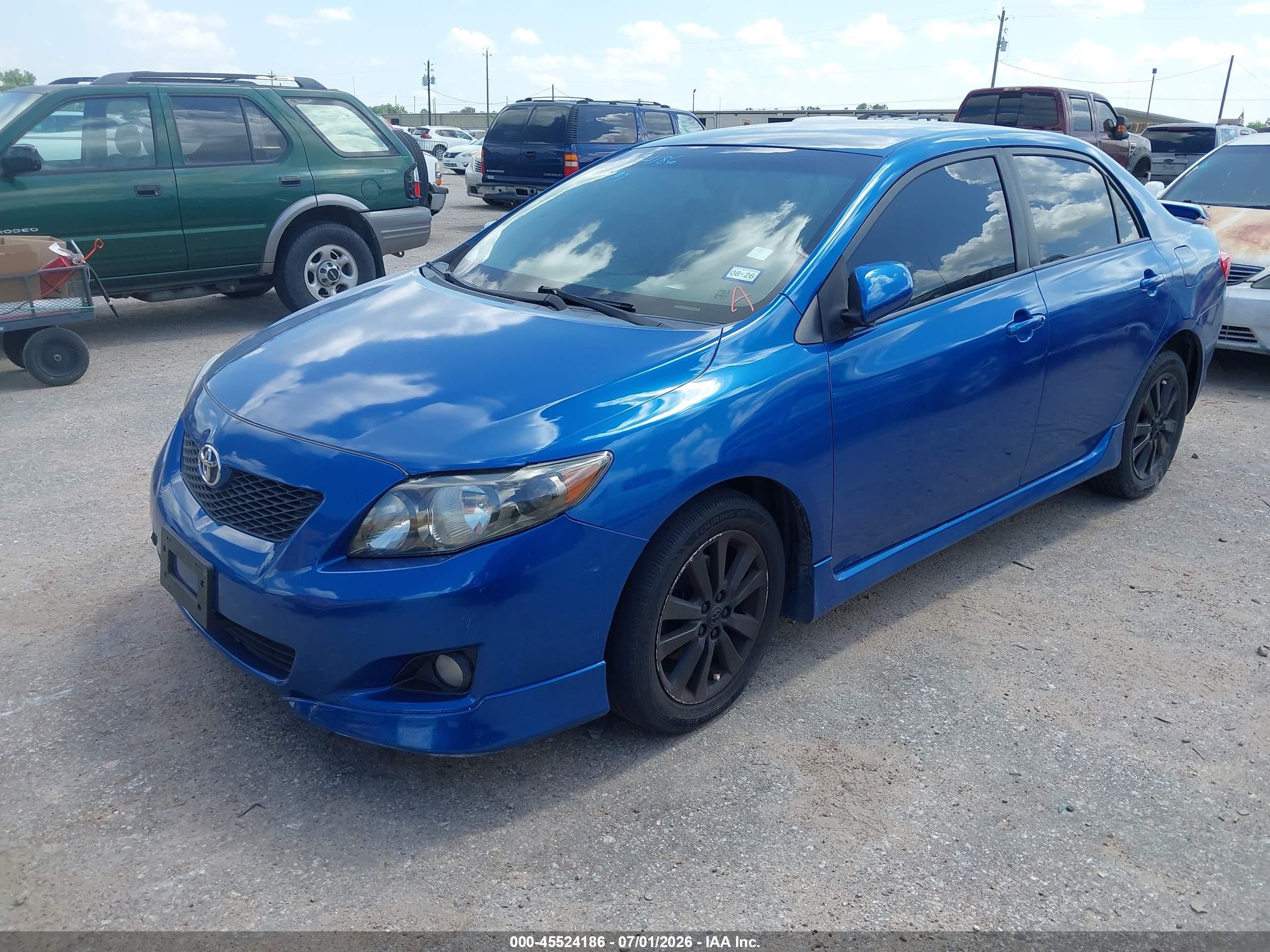 2010 Toyota Corolla S Blue vin: 1NXBU4EE1AZ263385