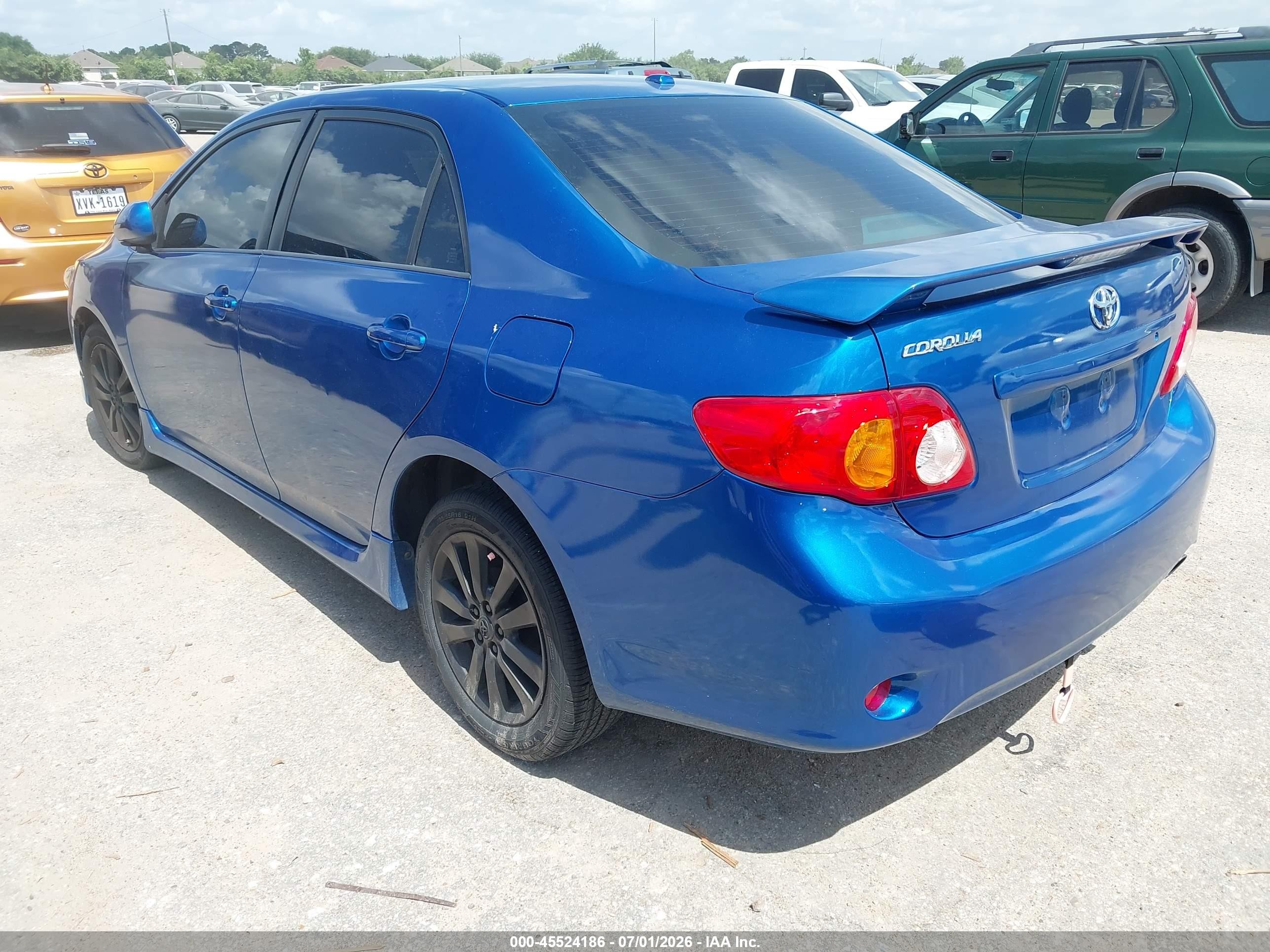 2010 Toyota Corolla S Blue vin: 1NXBU4EE1AZ263385