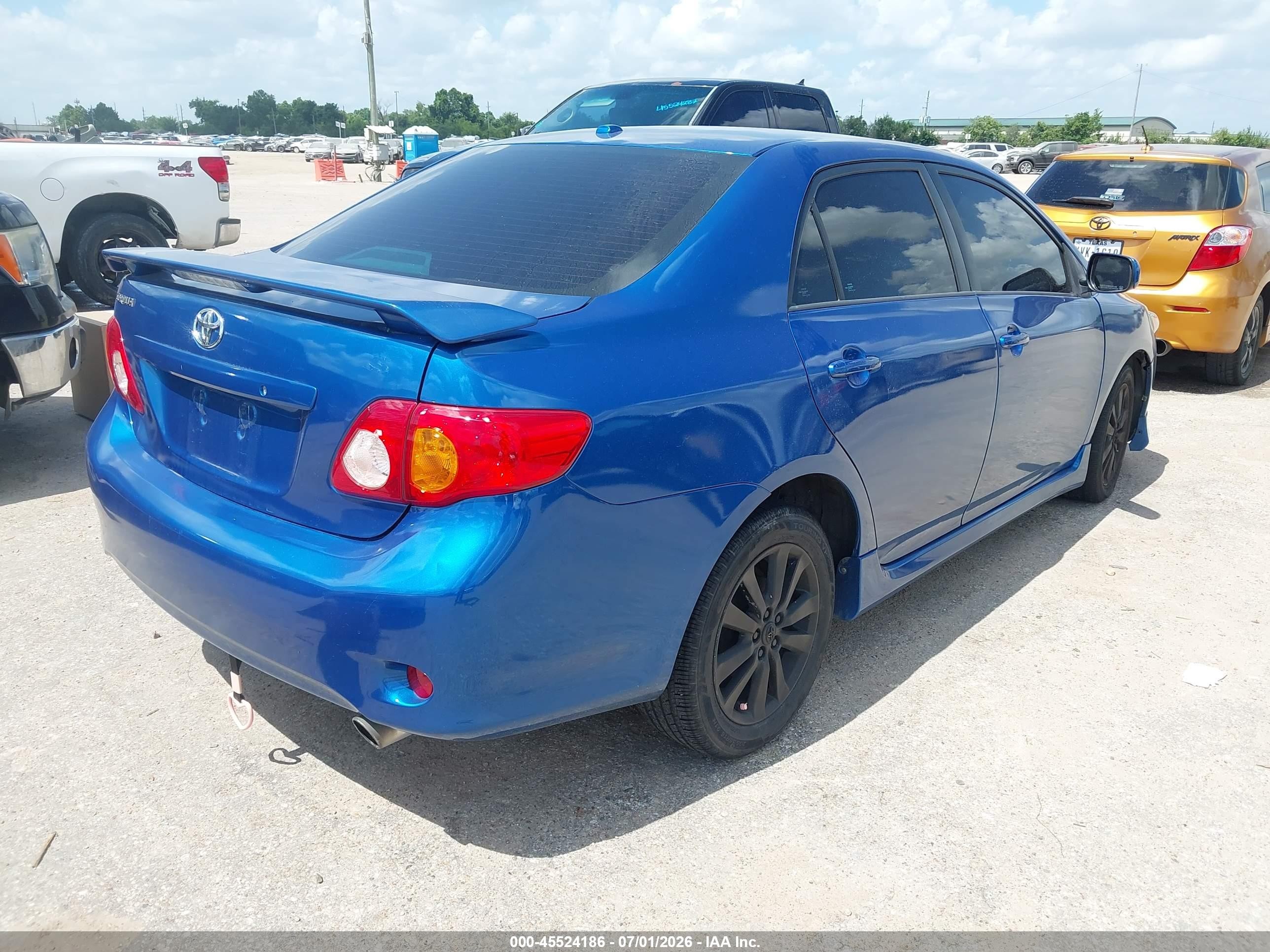 2010 Toyota Corolla S Blue vin: 1NXBU4EE1AZ263385