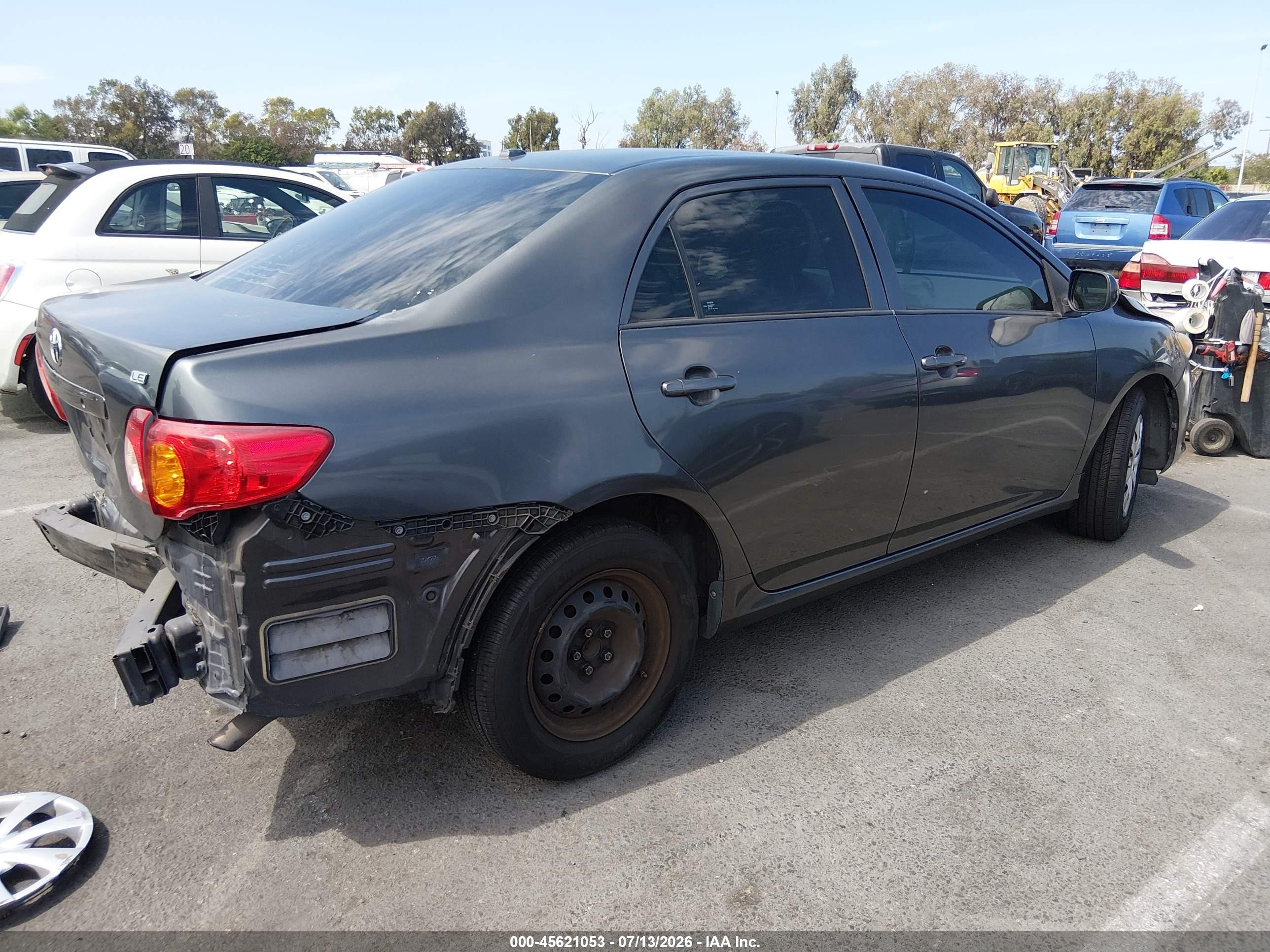 2010 Toyota Corolla Le Gray vin: 1NXBU4EE1AZ264682
