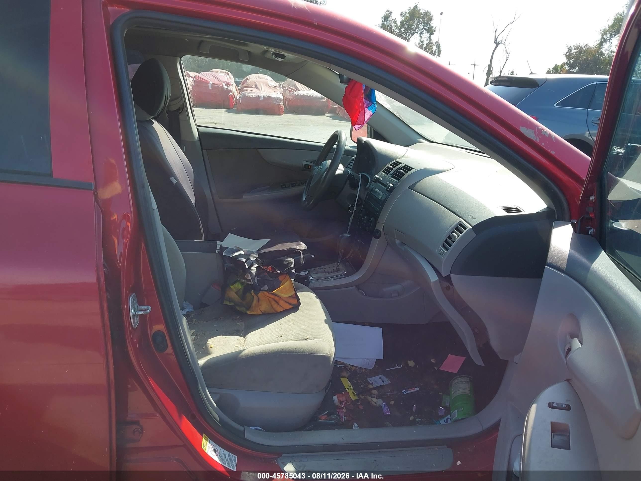 2010 Toyota Corolla Le Красный vin: 1NXBU4EE1AZ276248