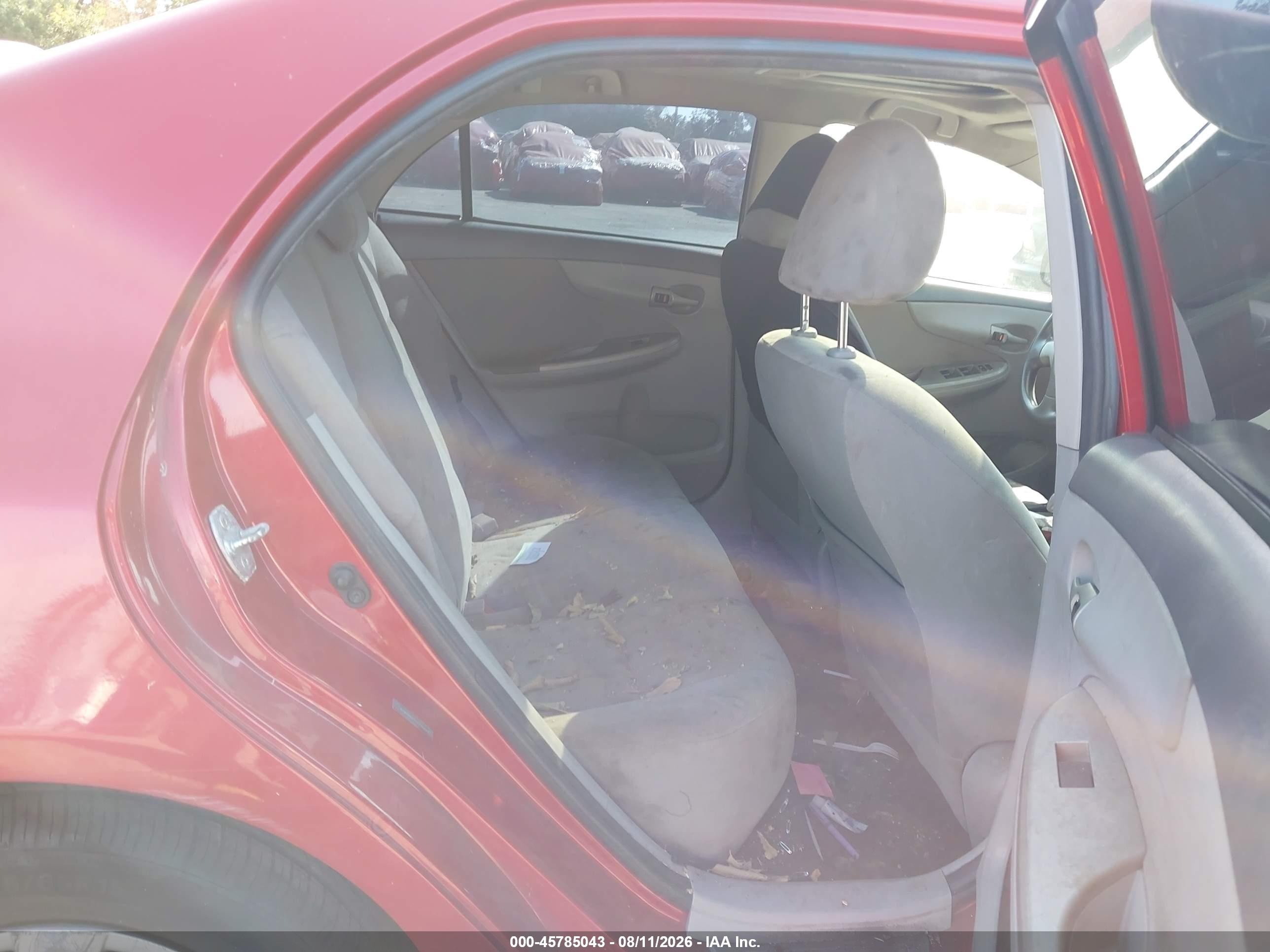 2010 Toyota Corolla Le Красный vin: 1NXBU4EE1AZ276248
