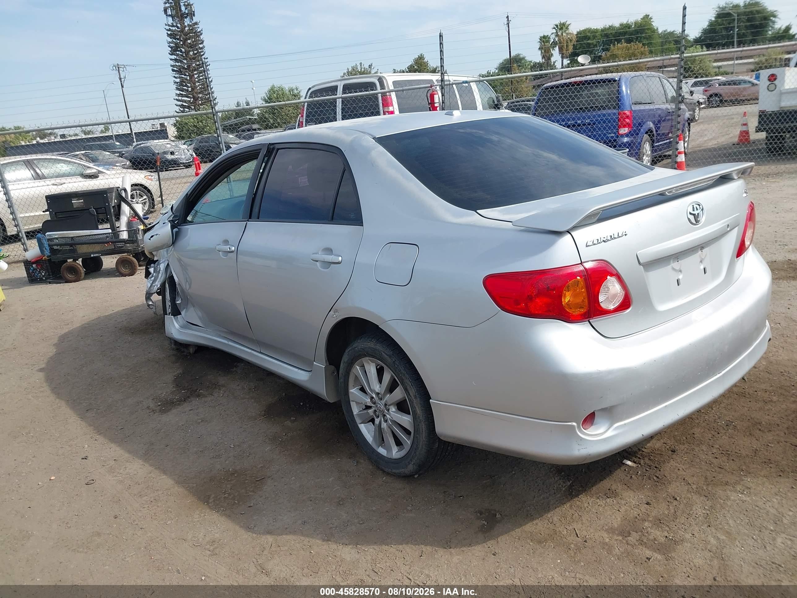 2010 Toyota Corolla S Silver vin: 1NXBU4EE1AZ280476