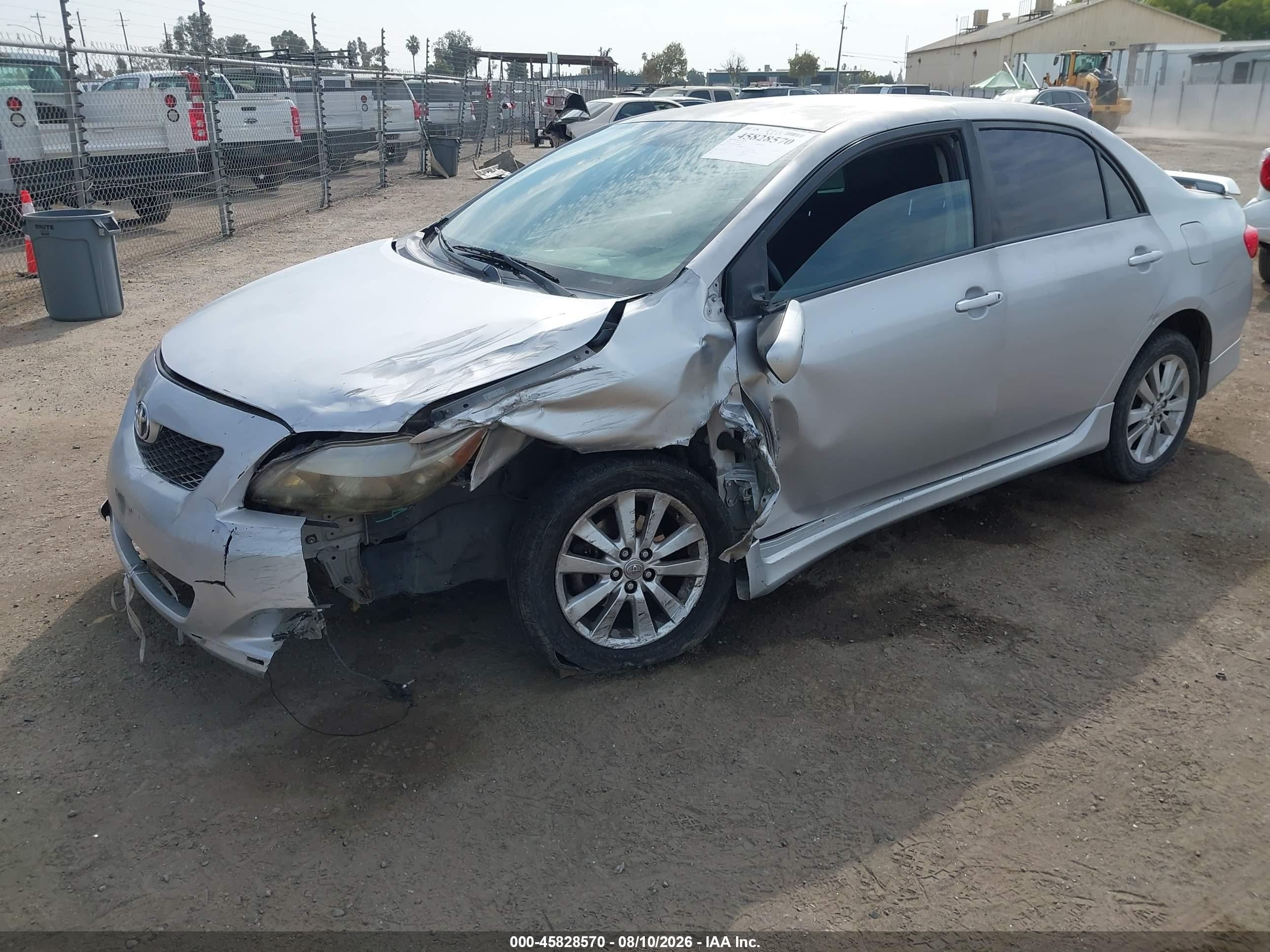 2010 Toyota Corolla S Silver vin: 1NXBU4EE1AZ280476