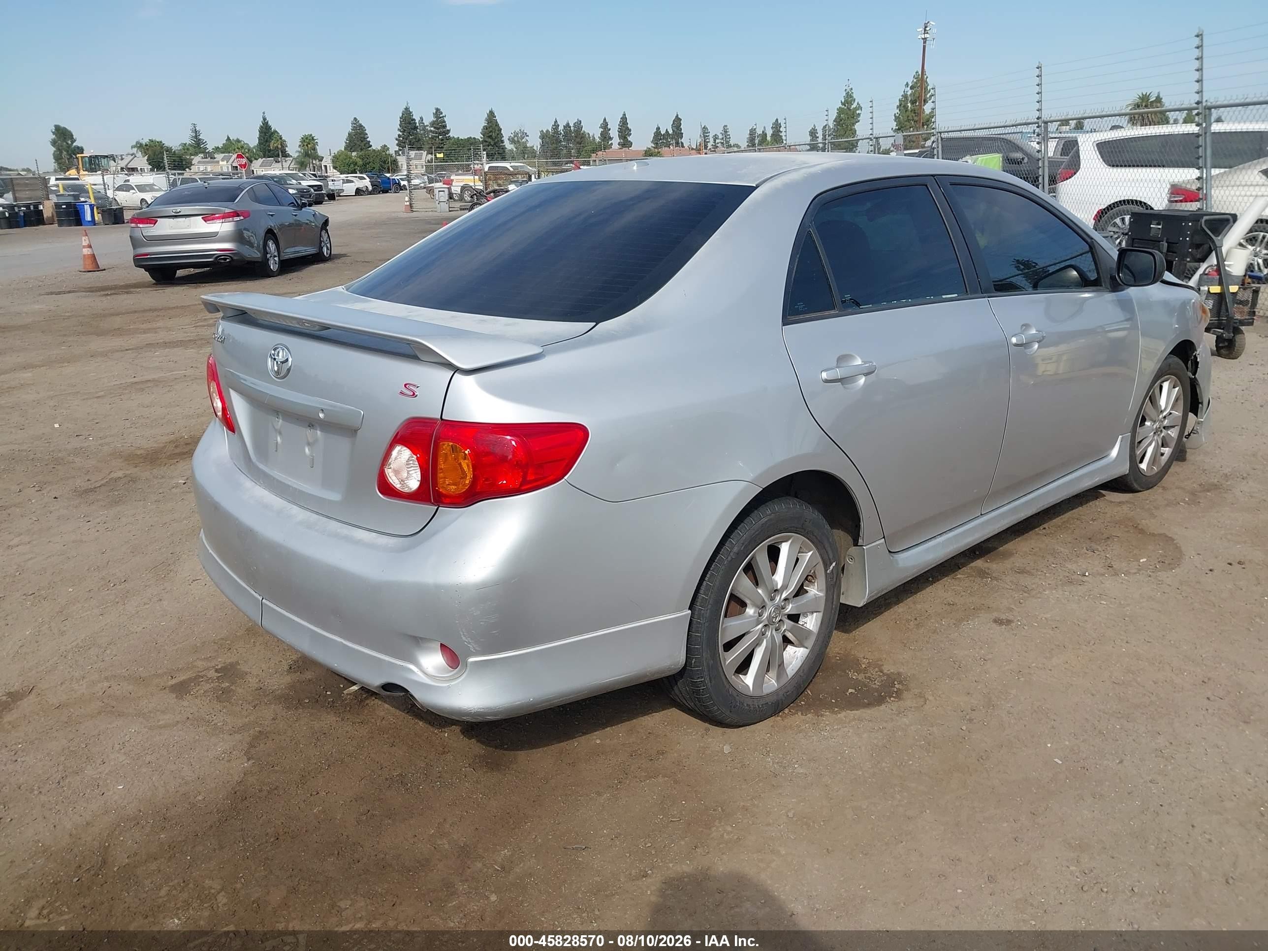 2010 Toyota Corolla S Silver vin: 1NXBU4EE1AZ280476