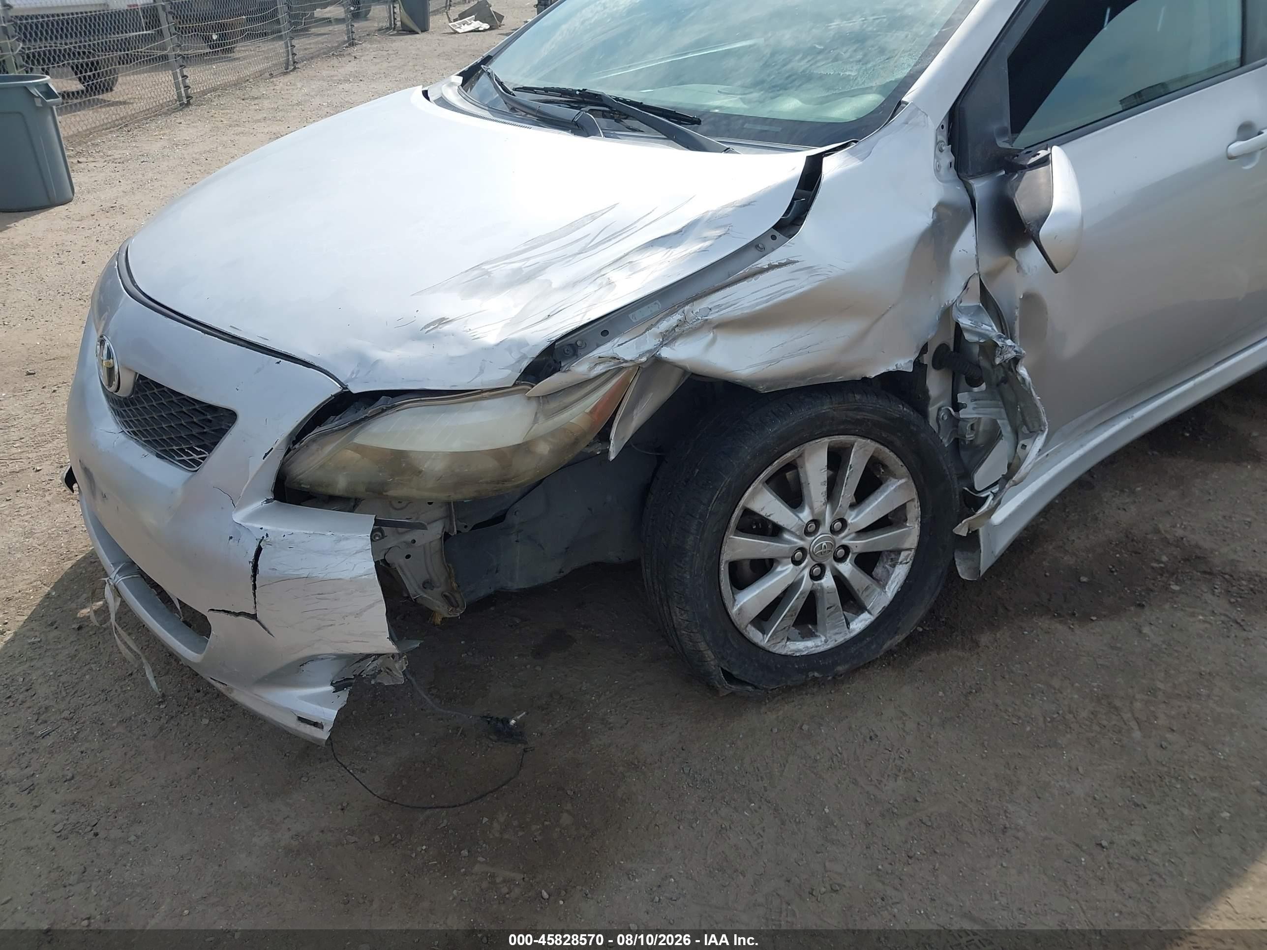 2010 Toyota Corolla S Silver vin: 1NXBU4EE1AZ280476
