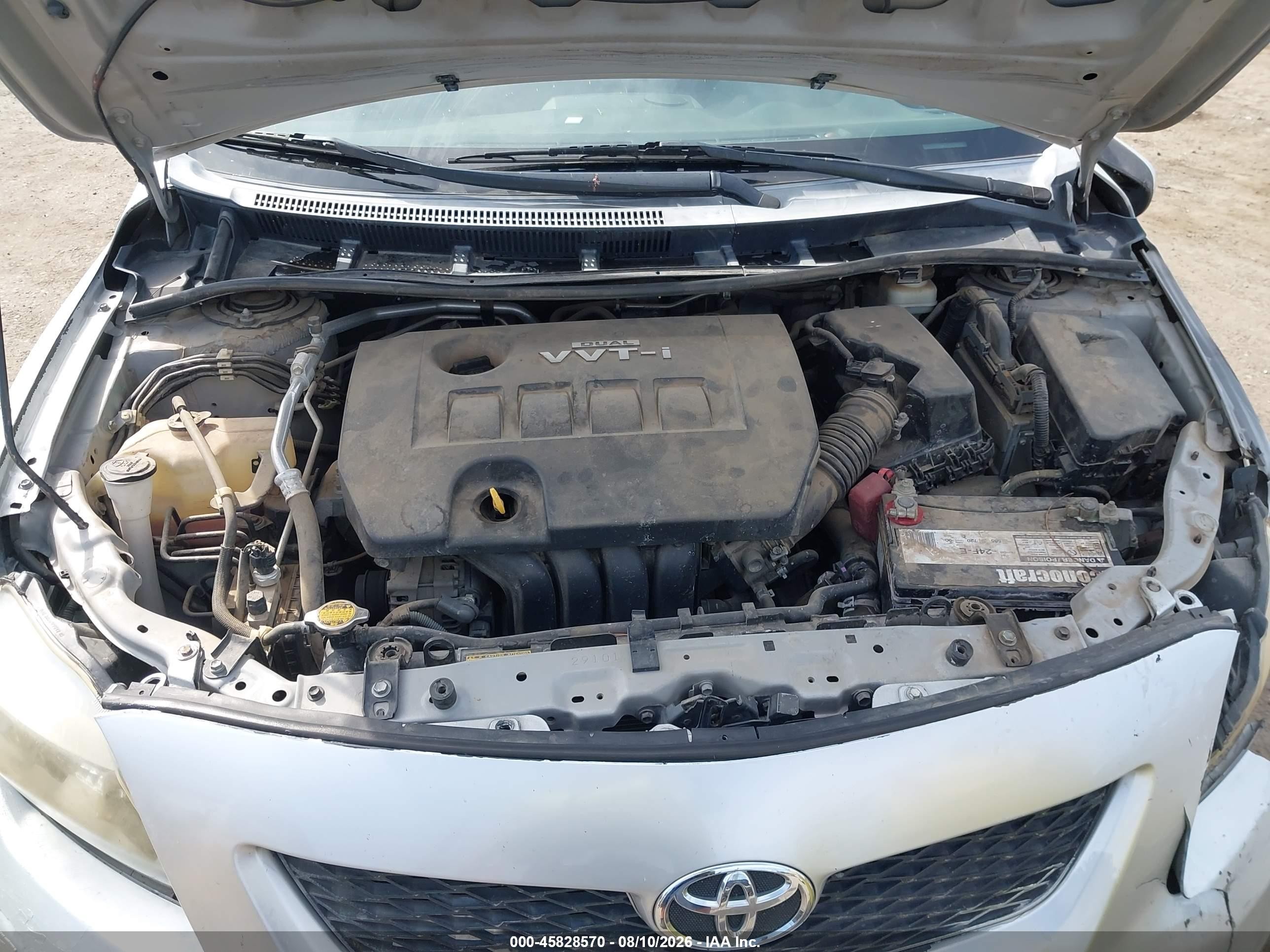 2010 Toyota Corolla S Silver vin: 1NXBU4EE1AZ280476