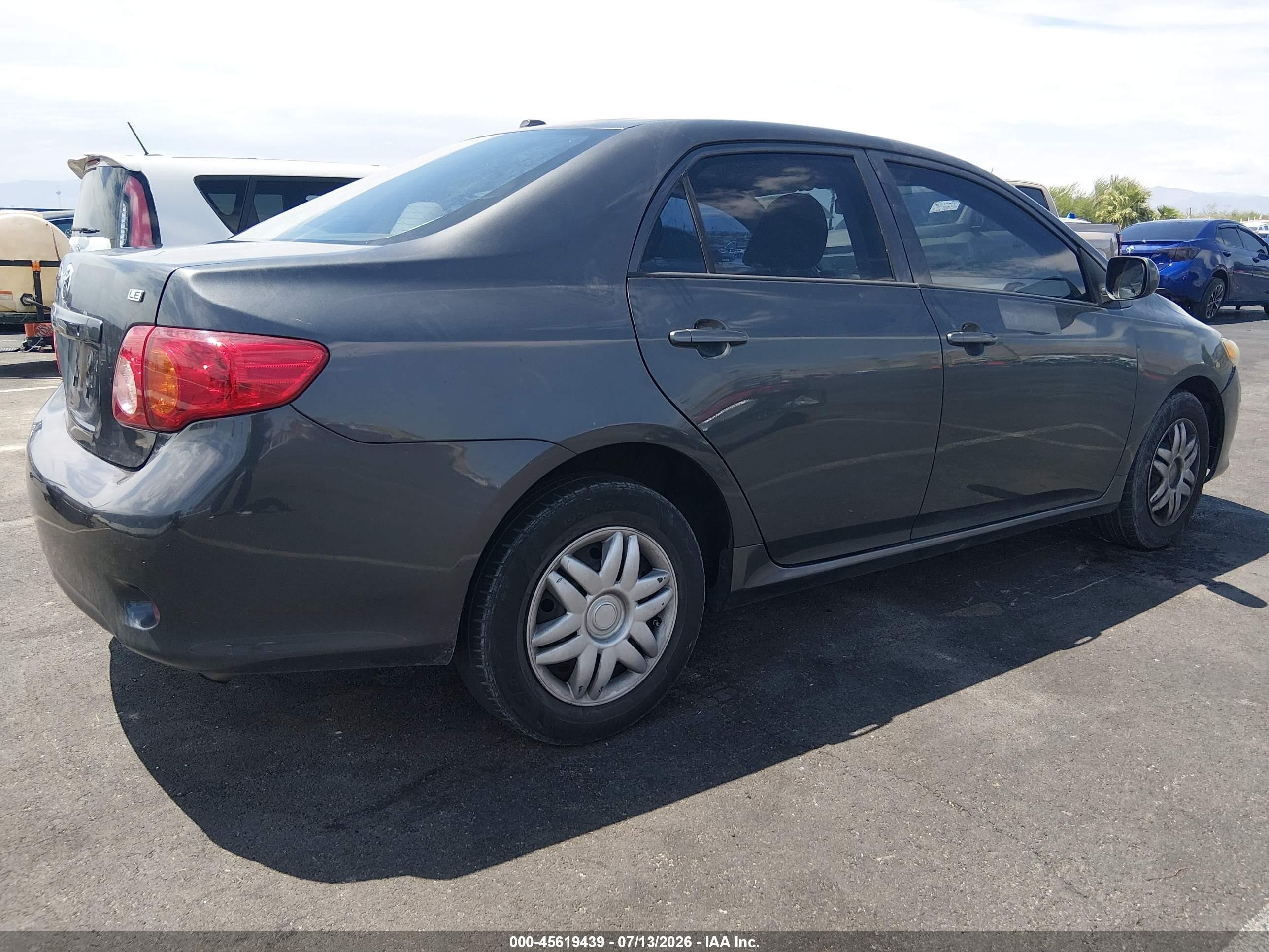 2010 Toyota Corolla Le Gray vin: 1NXBU4EE1AZ290456