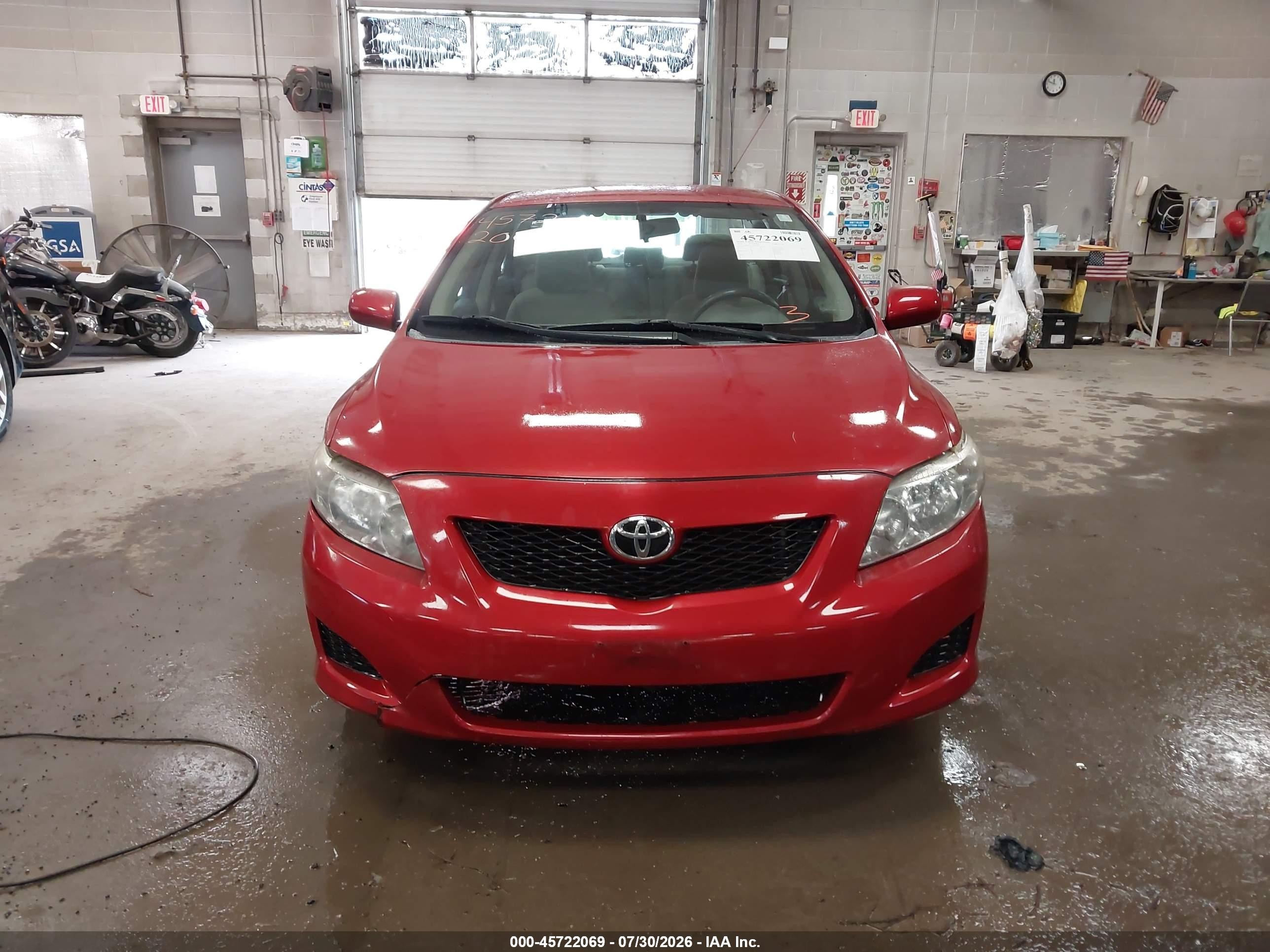 2010 Toyota Corolla Le Красный vin: 1NXBU4EE1AZ292854