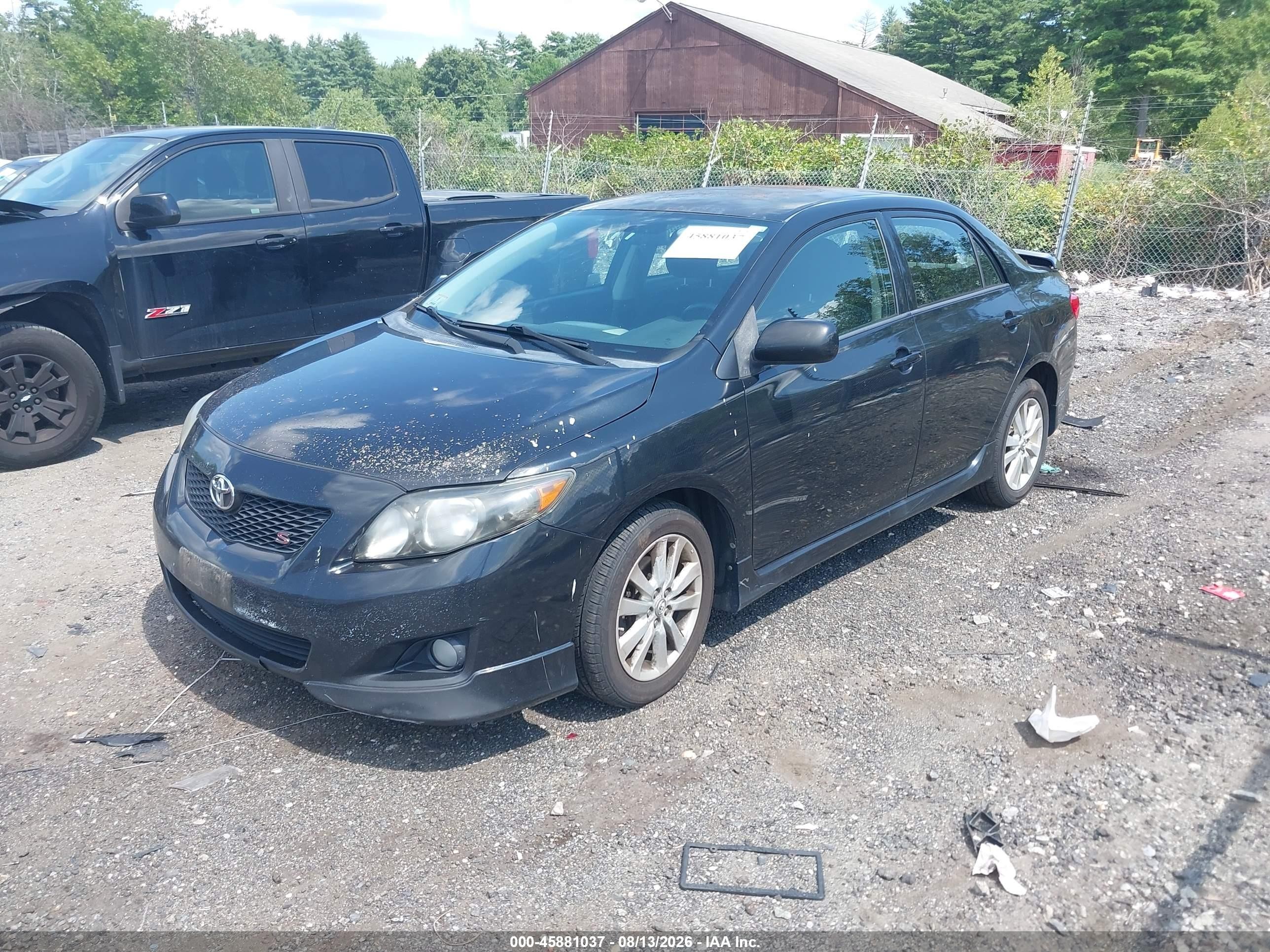 2010 Toyota Corolla S Black vin: 1NXBU4EE1AZ330115