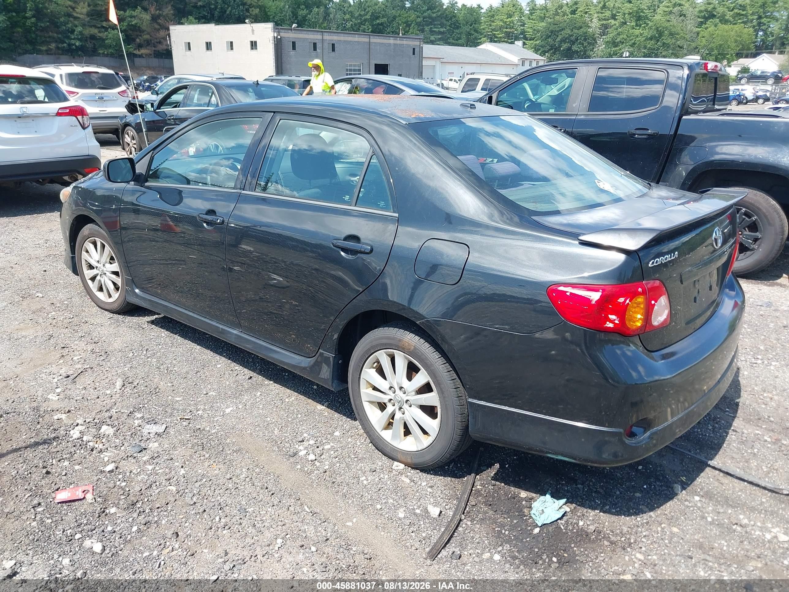 2010 Toyota Corolla S Black vin: 1NXBU4EE1AZ330115