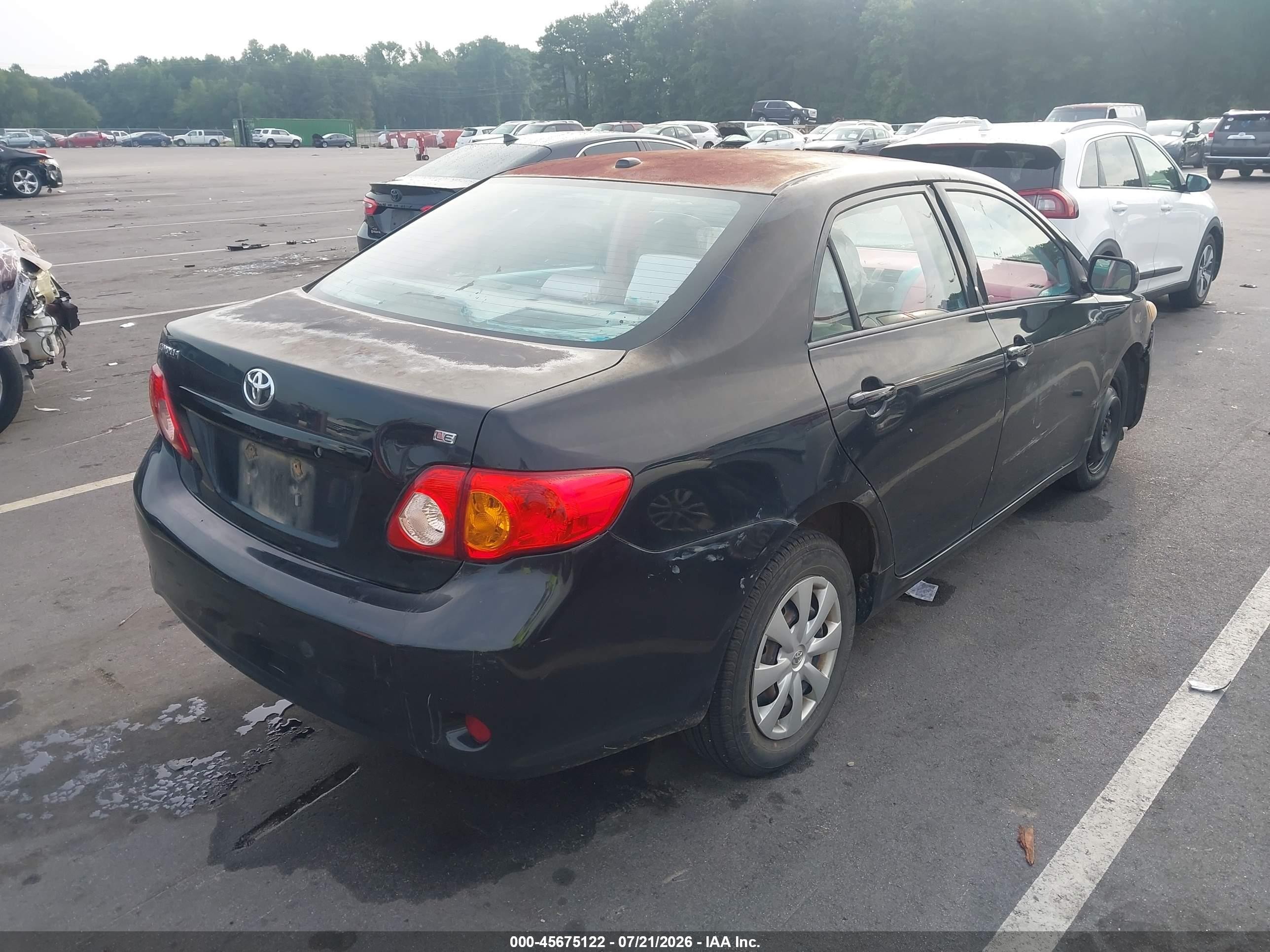 2010 Toyota Corolla Le Black vin: 1NXBU4EE1AZ336562
