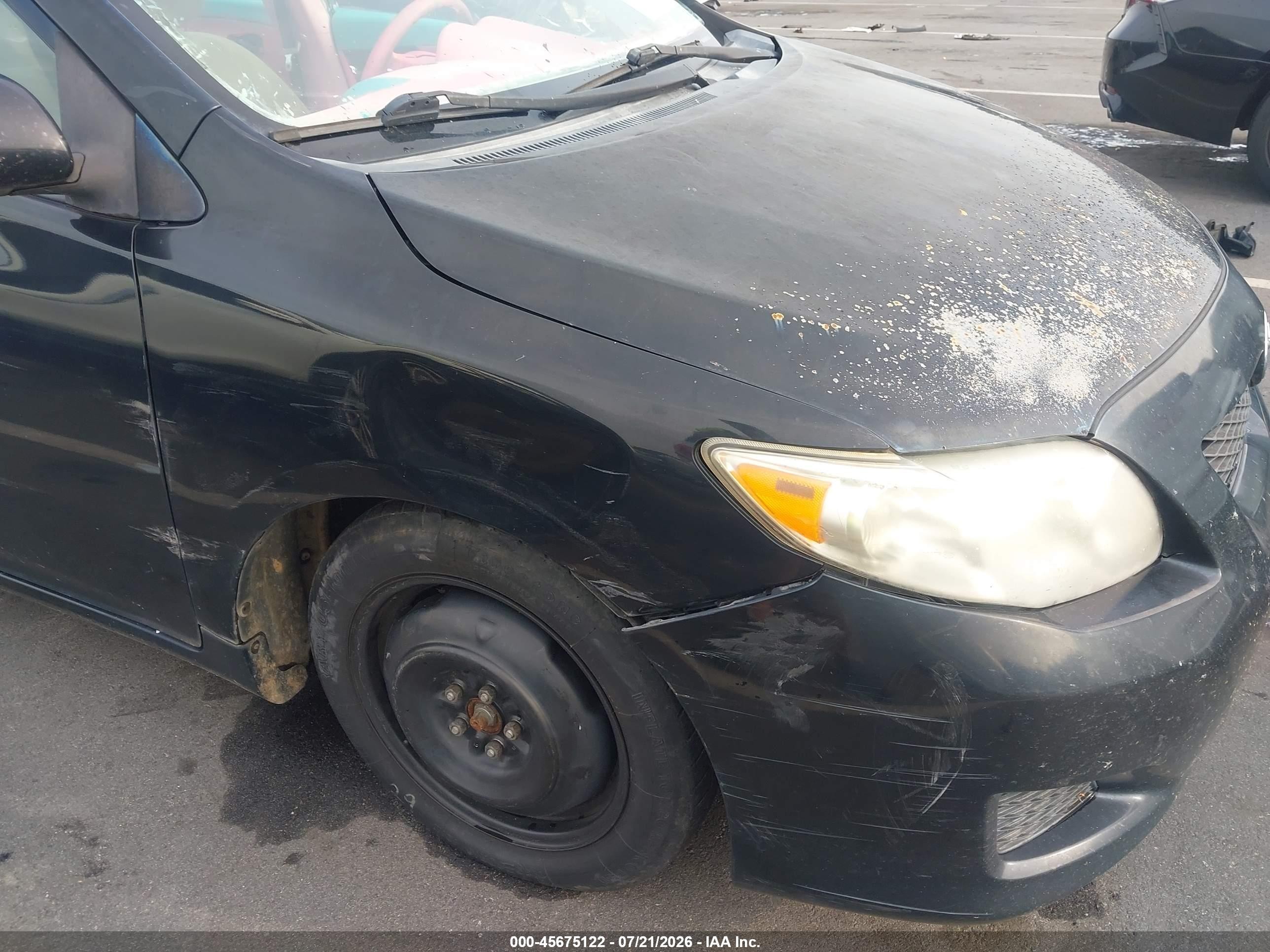2010 Toyota Corolla Le Black vin: 1NXBU4EE1AZ336562