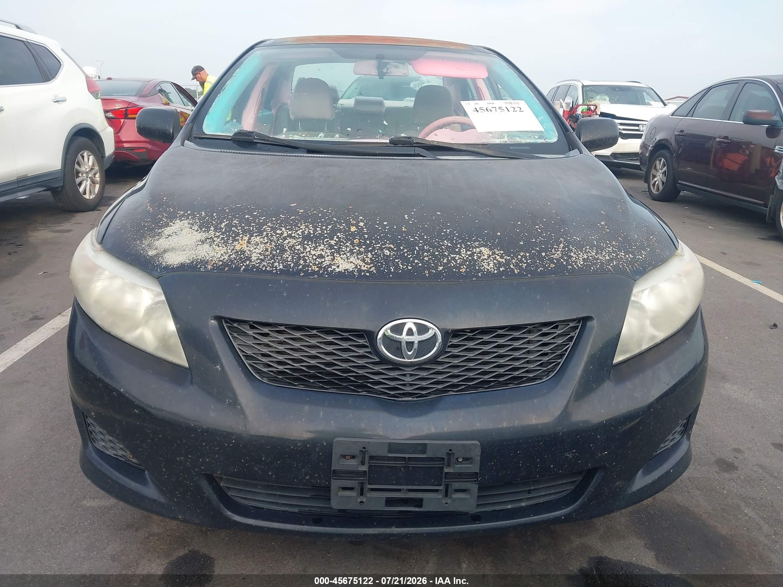 2010 Toyota Corolla Le Black vin: 1NXBU4EE1AZ336562