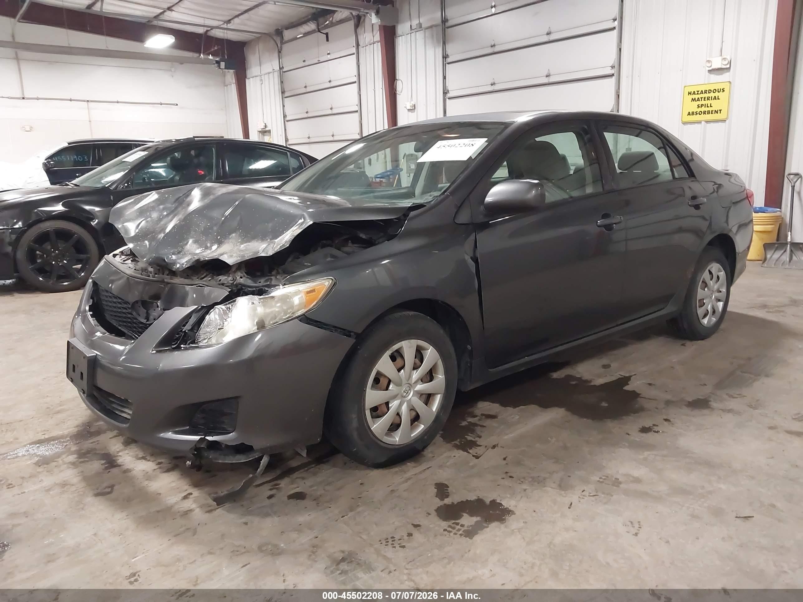 2010 Toyota Corolla Le Gray vin: 1NXBU4EE1AZ368024