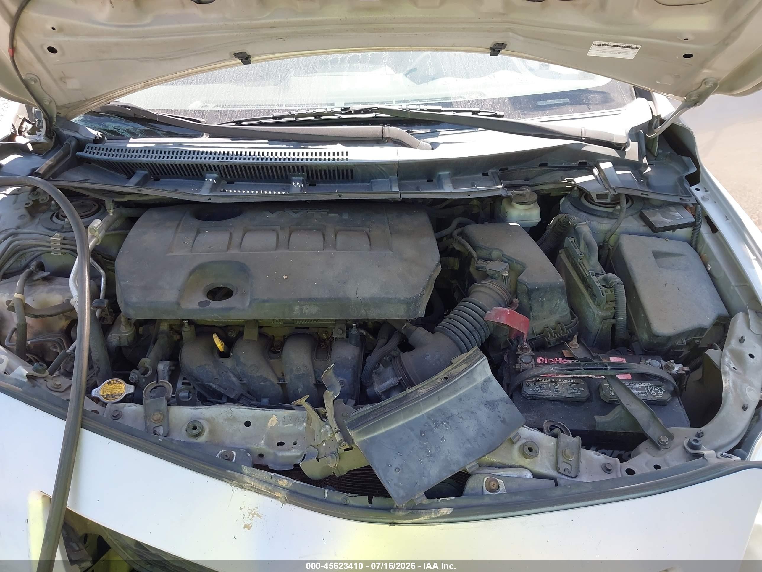2010 Toyota Corolla Le Серебряный vin: 1NXBU4EE1AZ368198