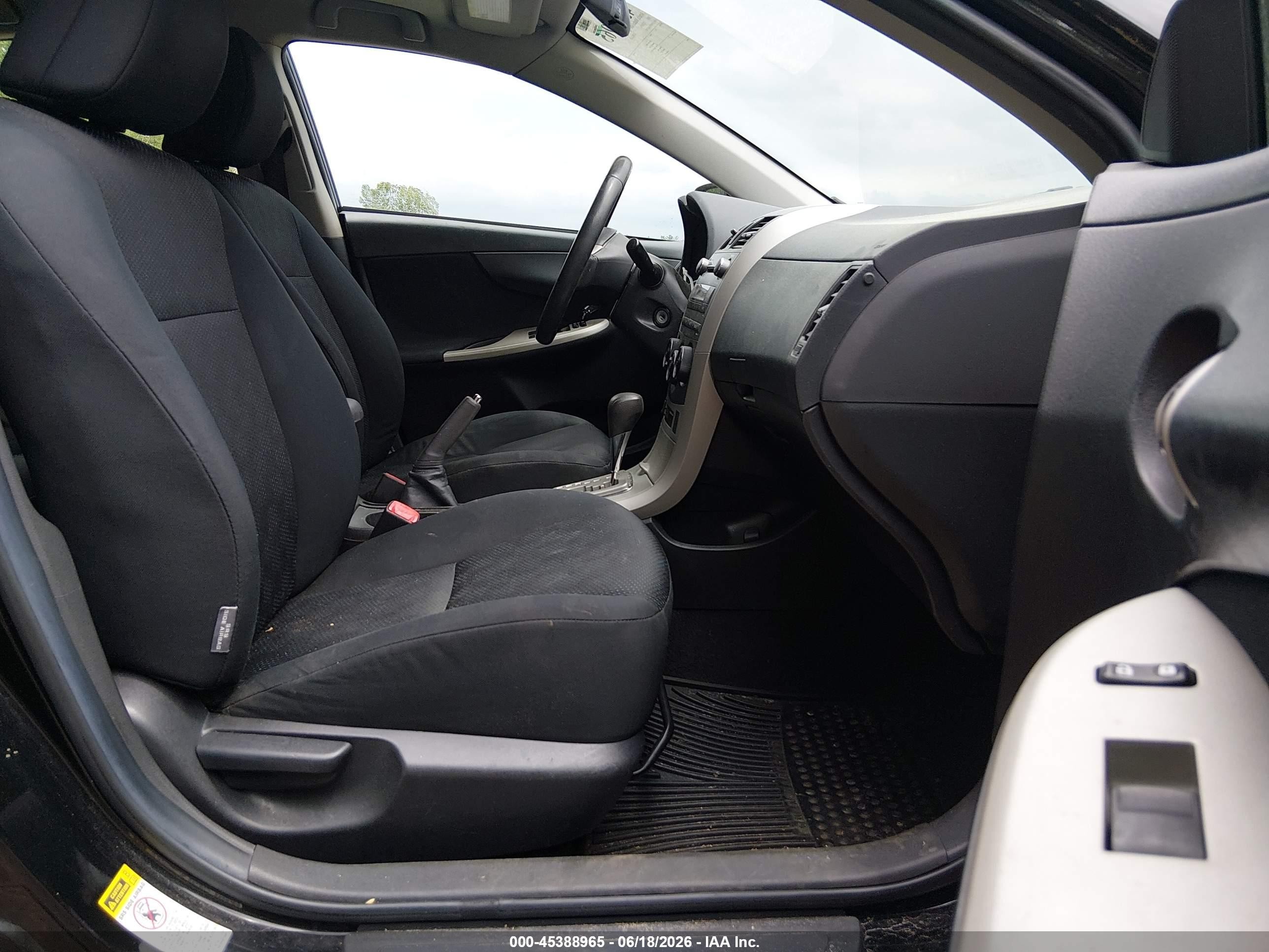 2010 Toyota Corolla S Black vin: 1NXBU4EE1AZ377371