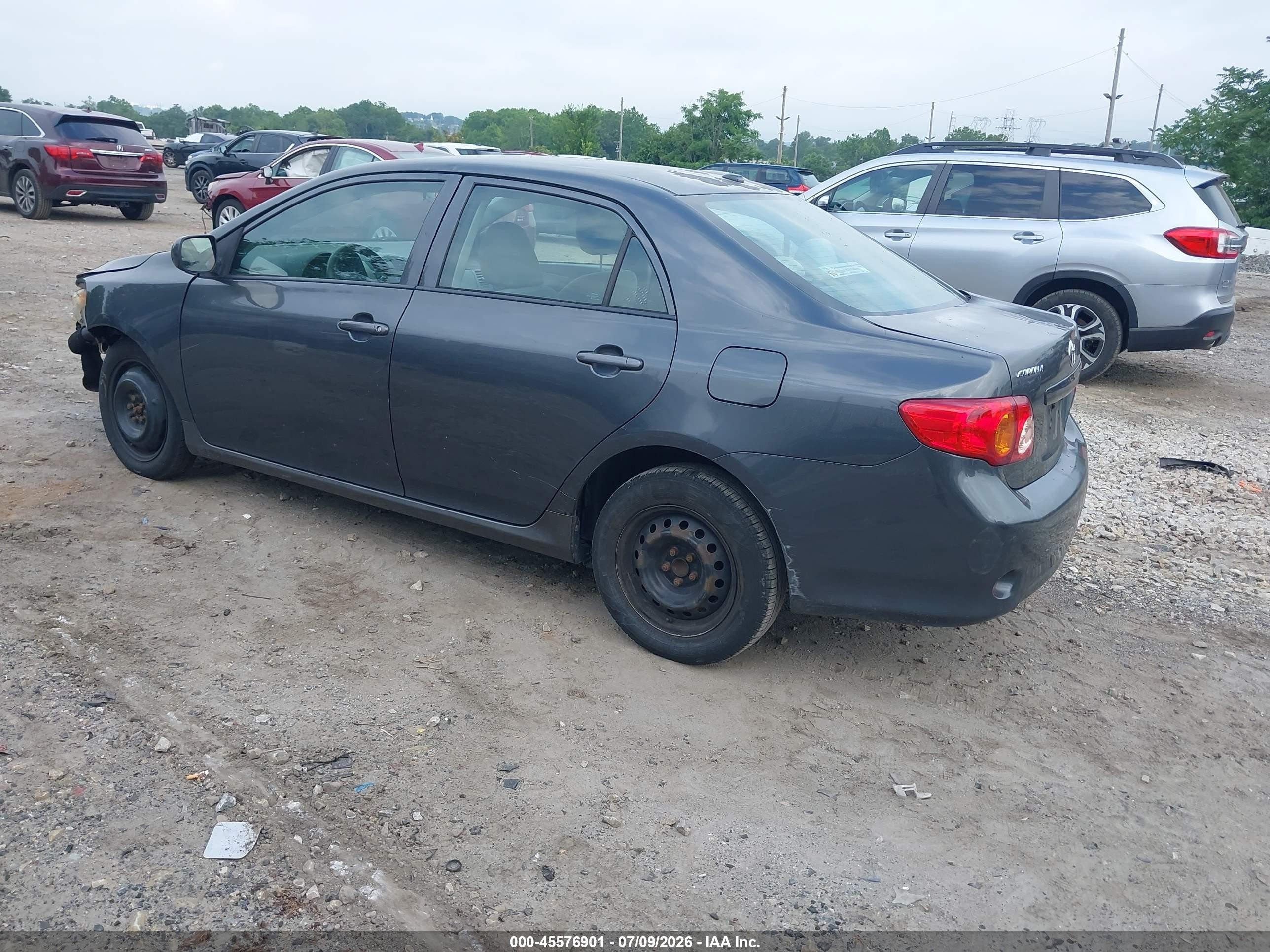 2010 Toyota Corolla Le Gray vin: 1NXBU4EE1AZ381016