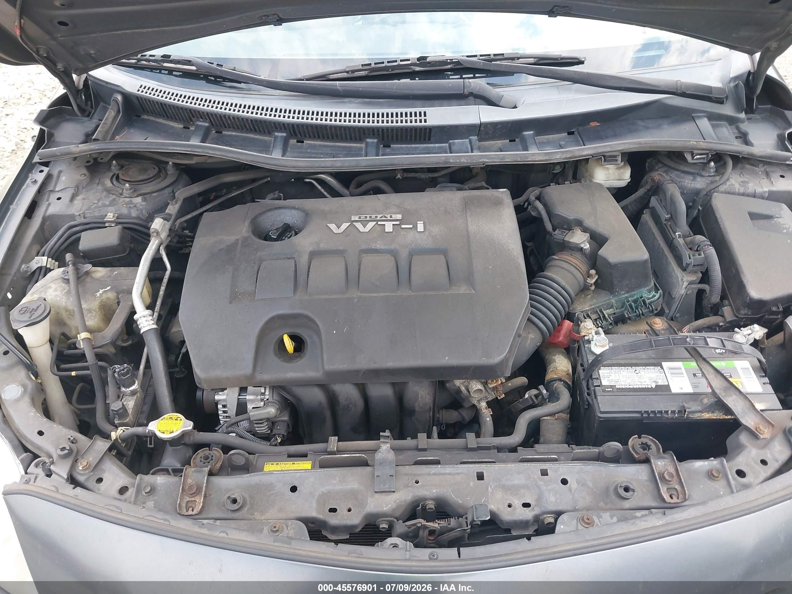 2010 Toyota Corolla Le Gray vin: 1NXBU4EE1AZ381016