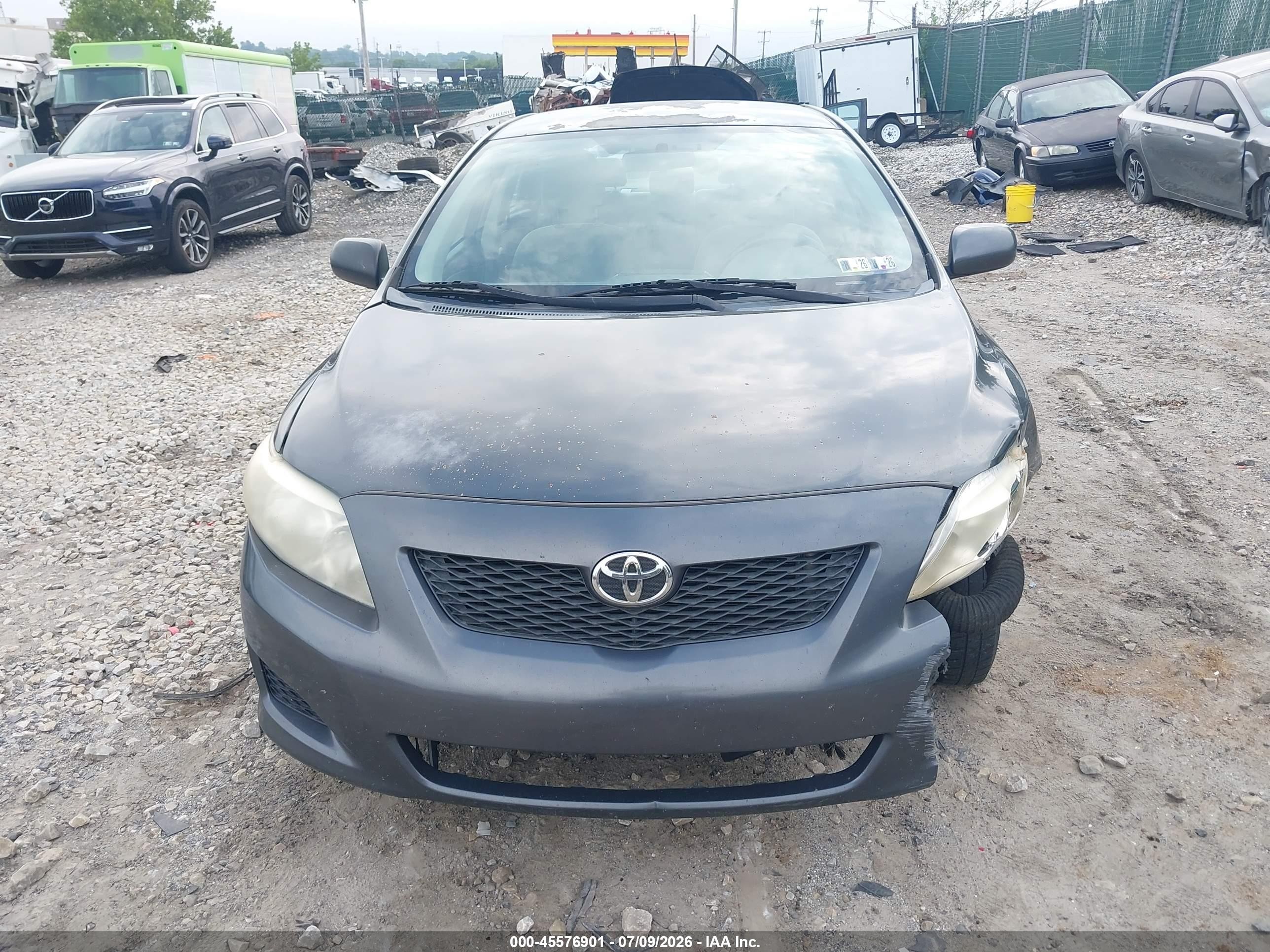 2010 Toyota Corolla Le Gray vin: 1NXBU4EE1AZ381016