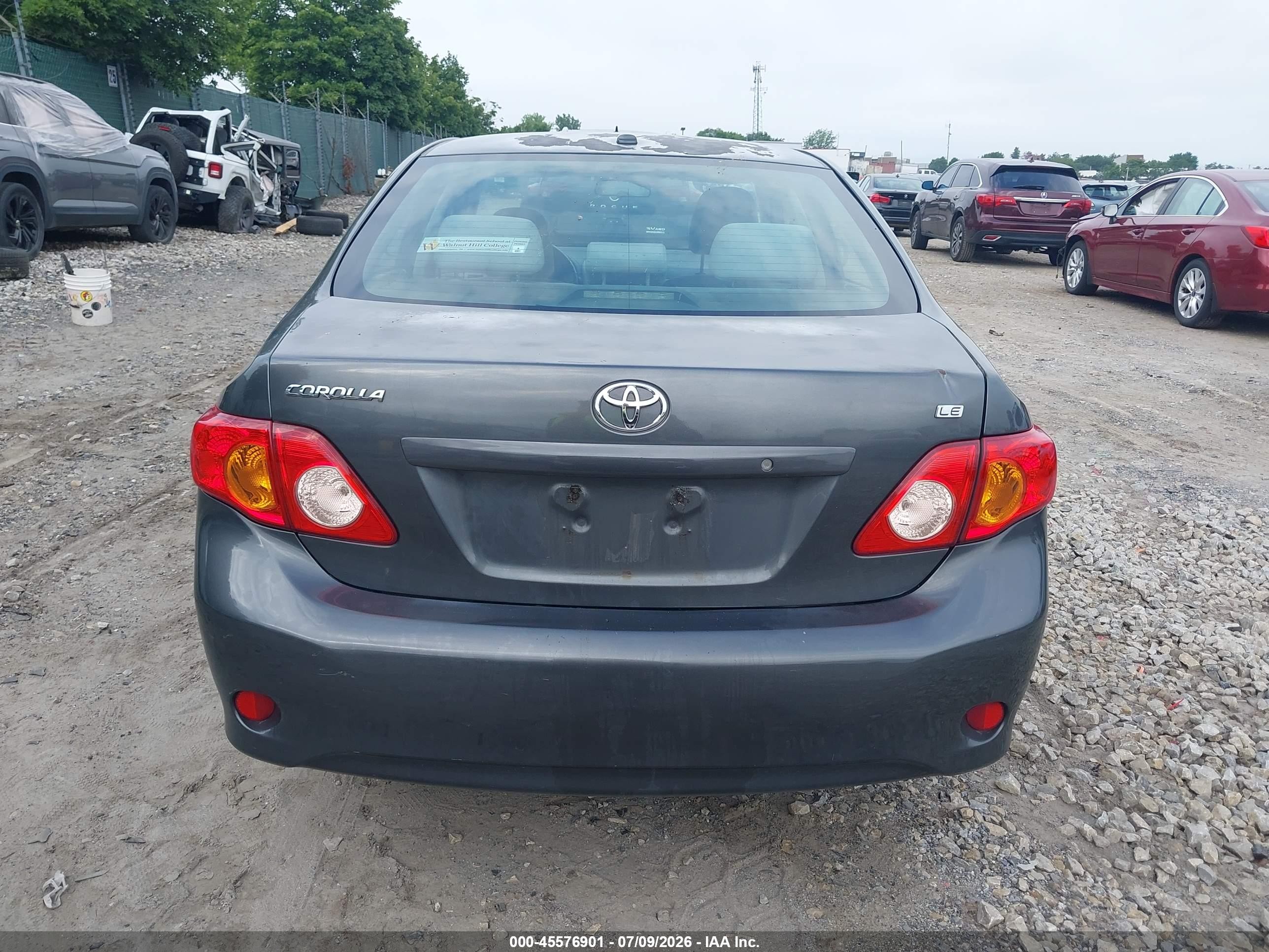 2010 Toyota Corolla Le Gray vin: 1NXBU4EE1AZ381016