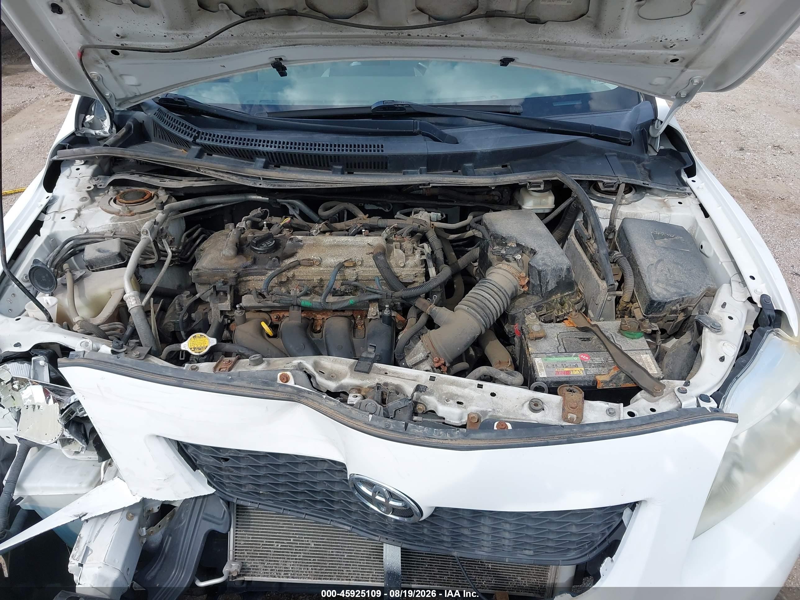 2010 Toyota Corolla Le Белый vin: 1NXBU4EE1AZ381694