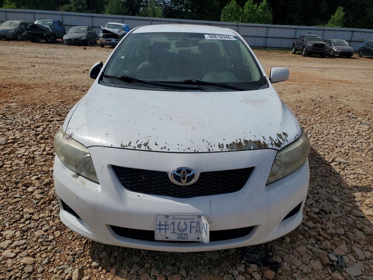 2010 Toyota Corolla Le White vin: 1NXBU4EE1AZ386247