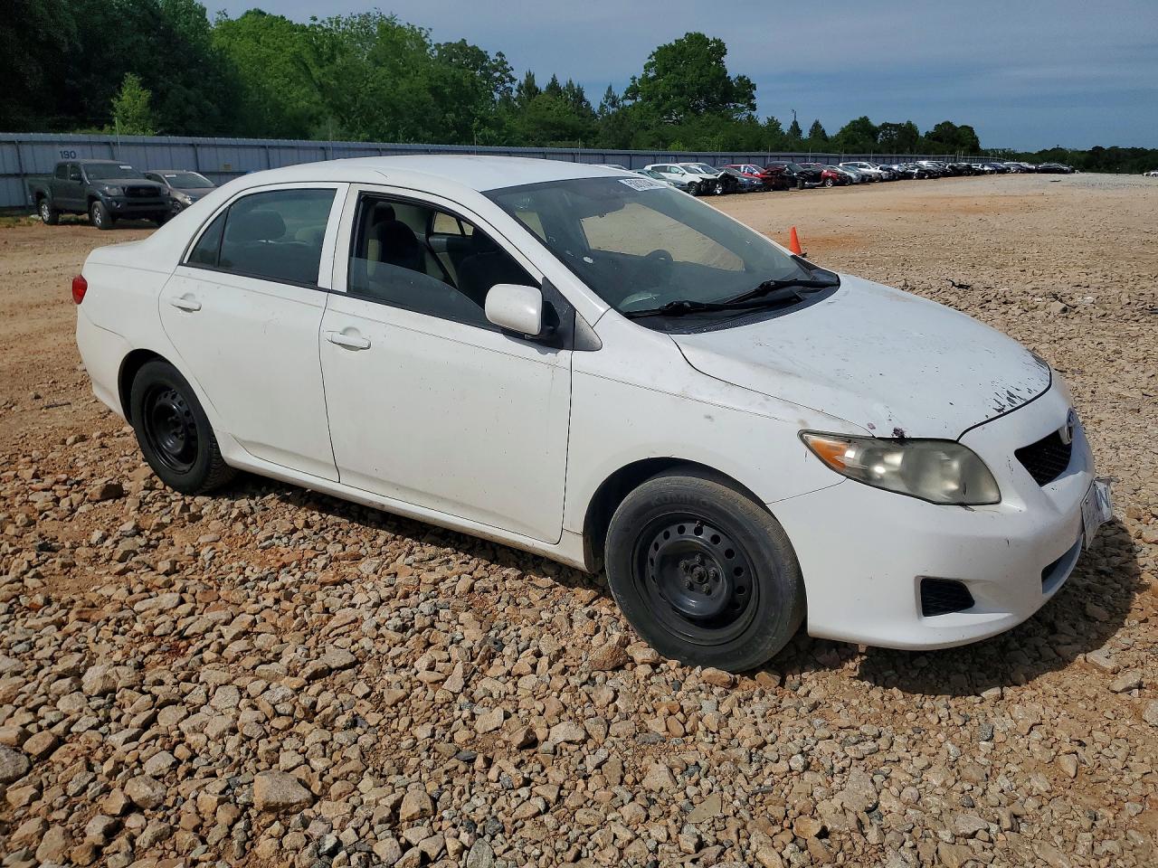 2010 Toyota Corolla Le White vin: 1NXBU4EE1AZ386247