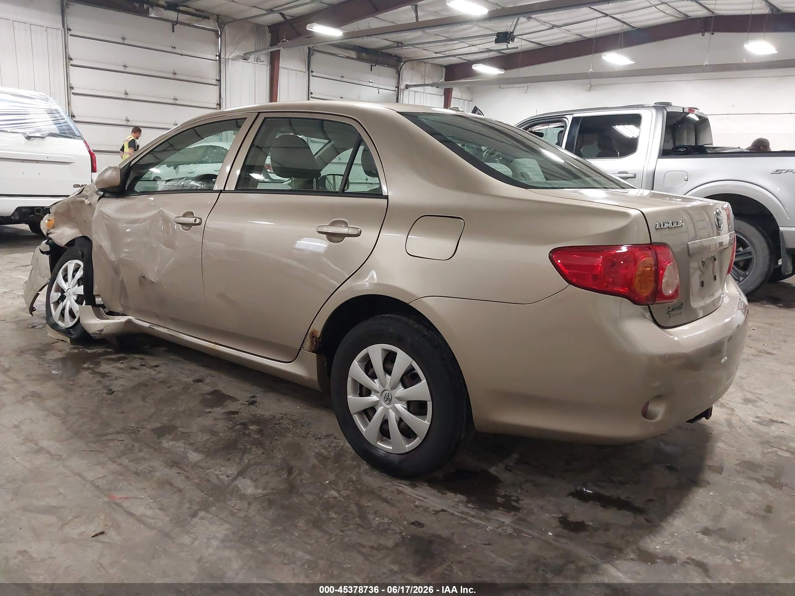 2010 Toyota Corolla Le Beige vin: 1NXBU4EE2AZ173078