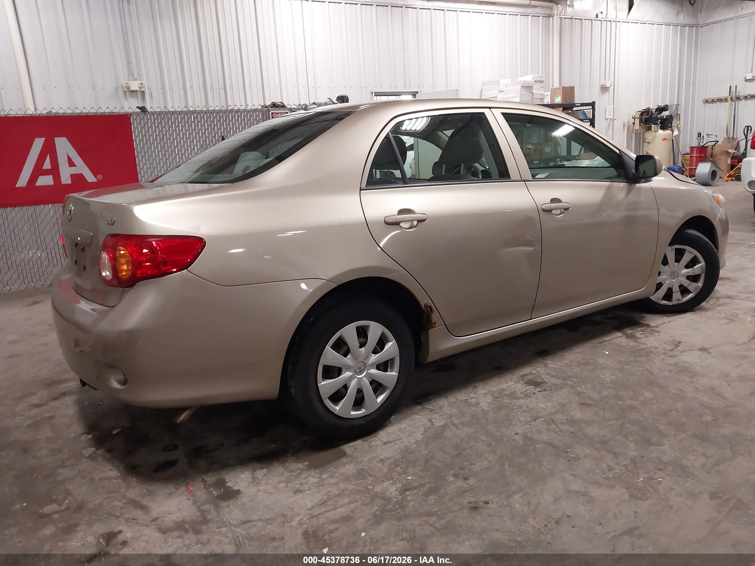 2010 Toyota Corolla Le Beige vin: 1NXBU4EE2AZ173078