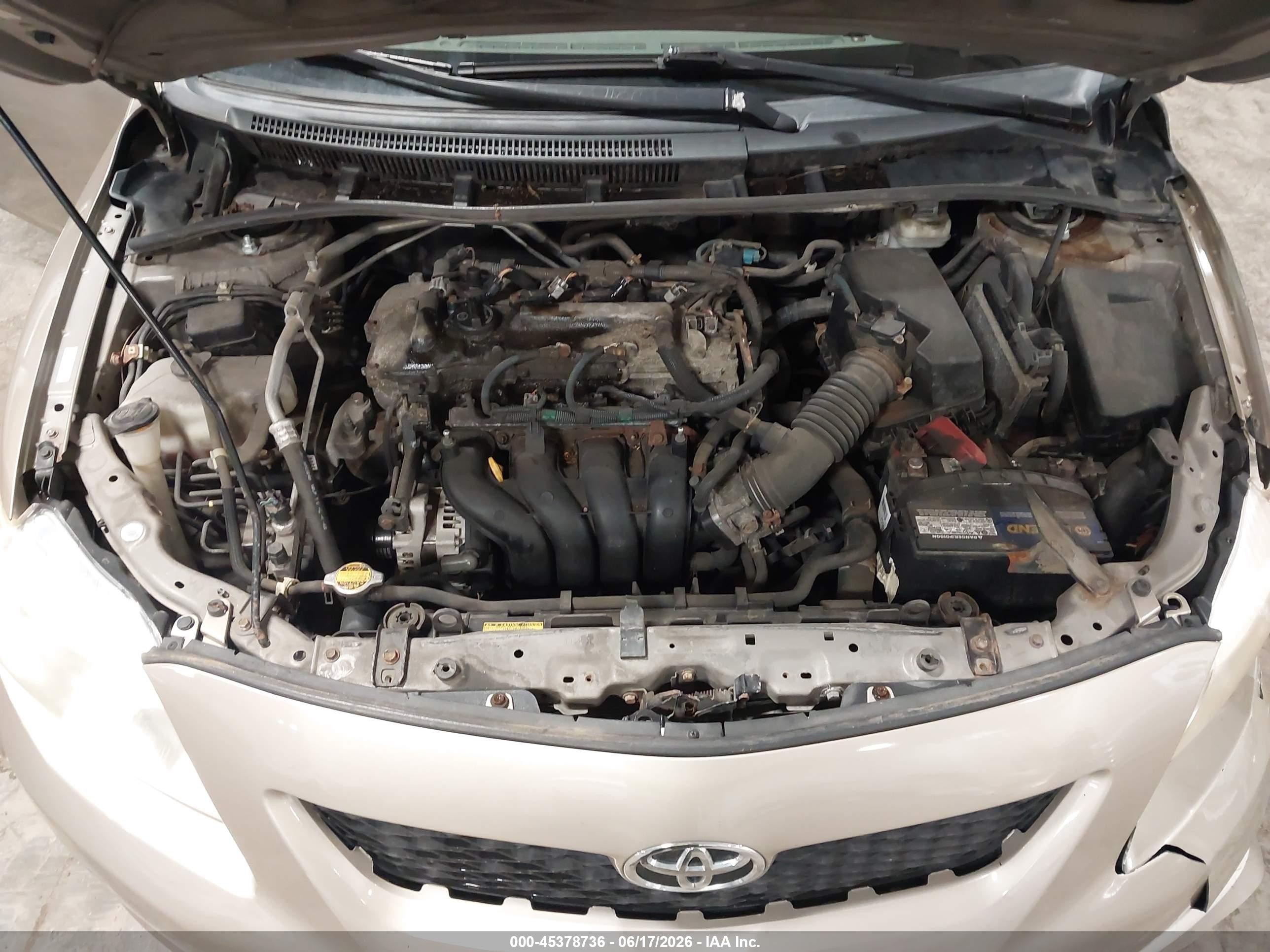 2010 Toyota Corolla Le Beige vin: 1NXBU4EE2AZ173078