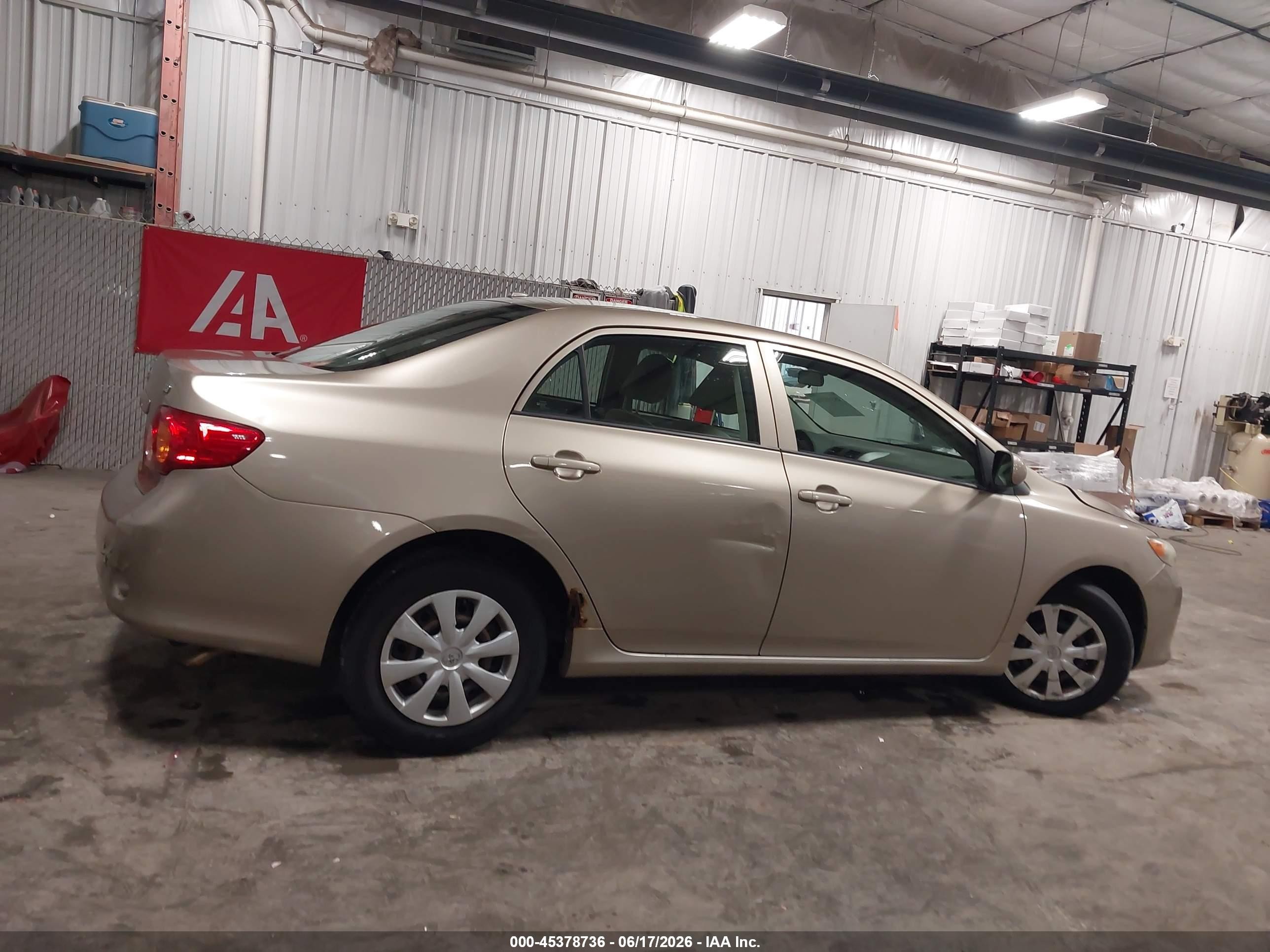 2010 Toyota Corolla Le Beige vin: 1NXBU4EE2AZ173078
