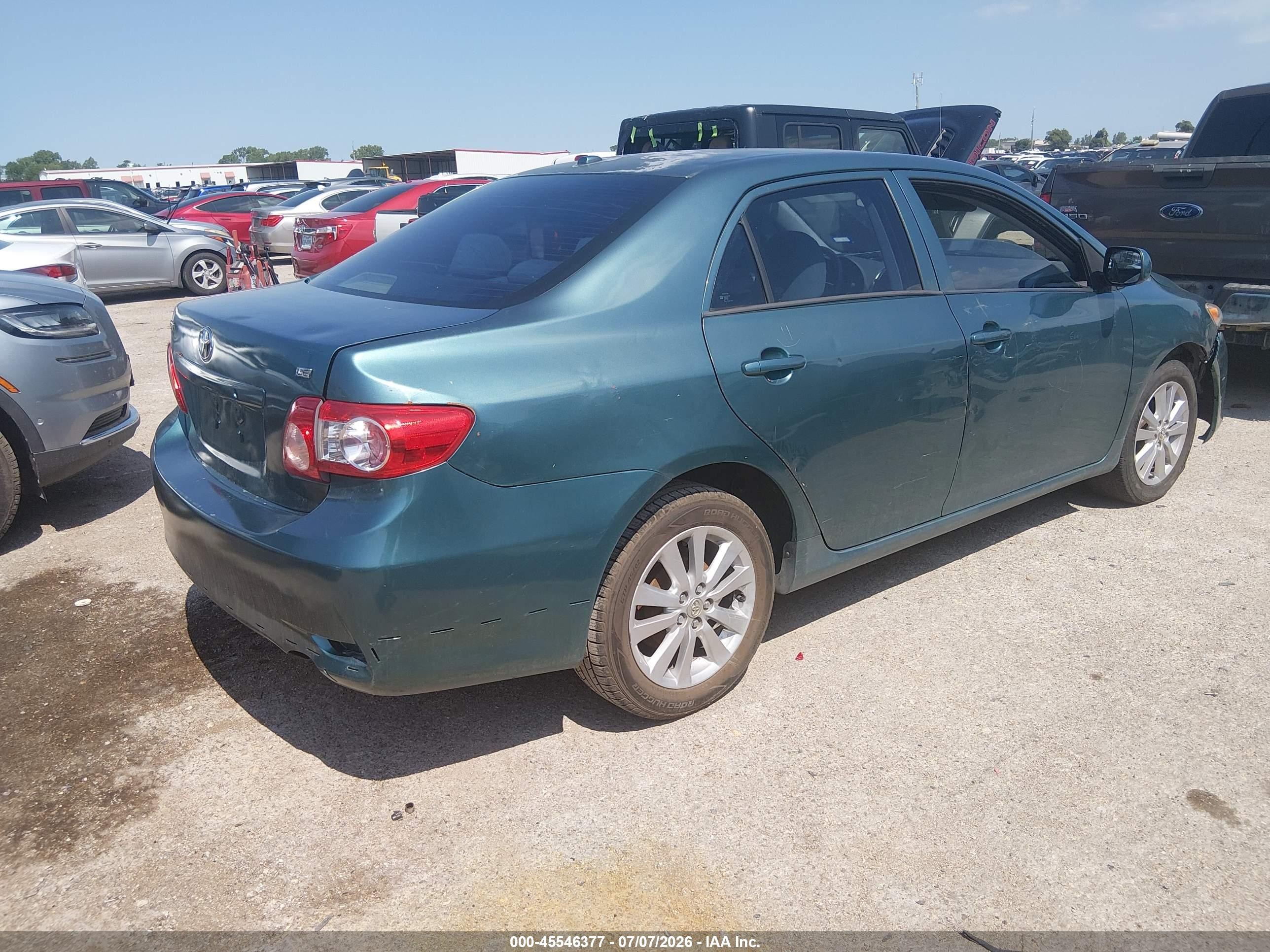 2010 Toyota Corolla Le Green vin: 1NXBU4EE2AZ173243