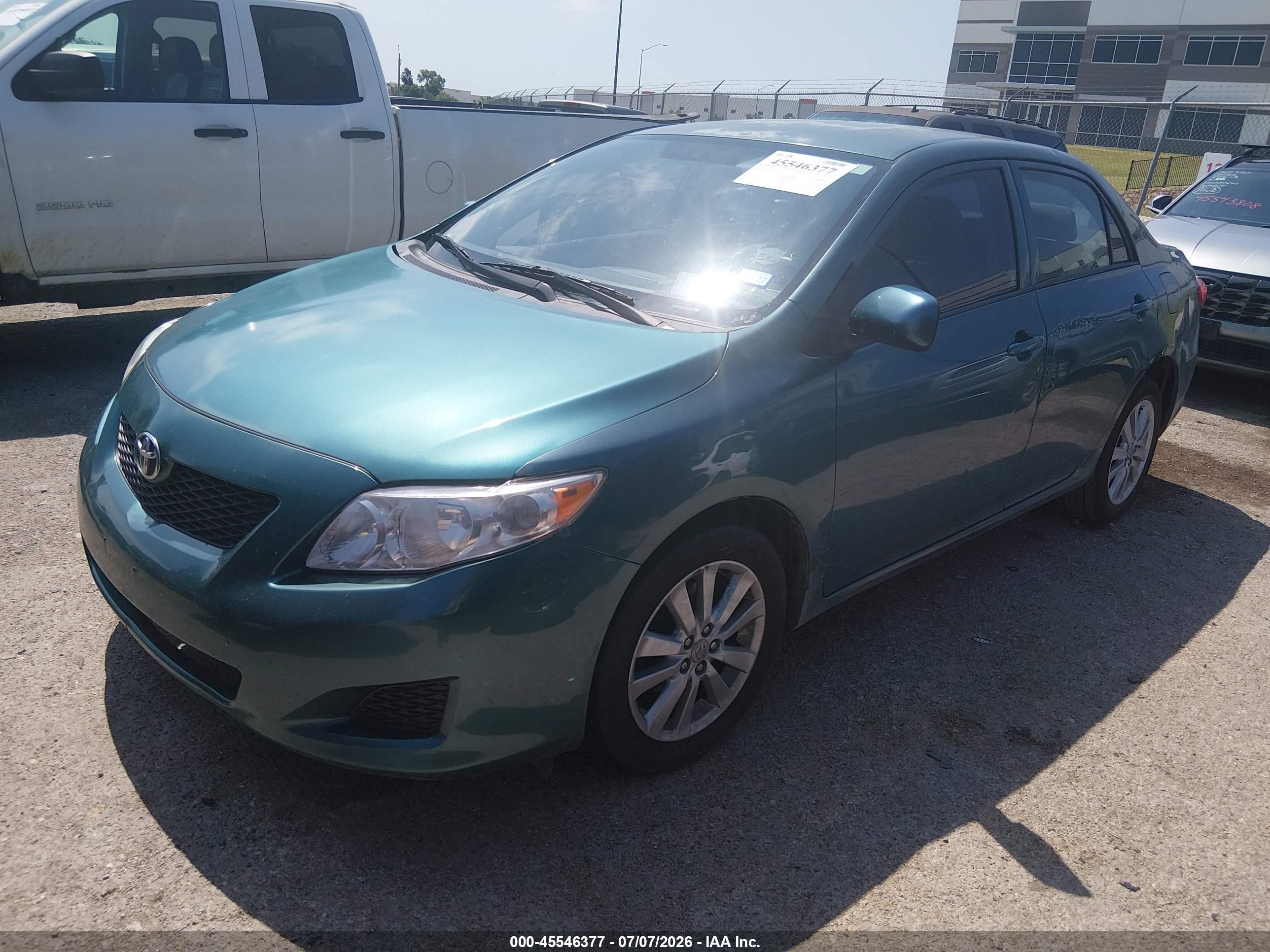 2010 Toyota Corolla Le Green vin: 1NXBU4EE2AZ173243