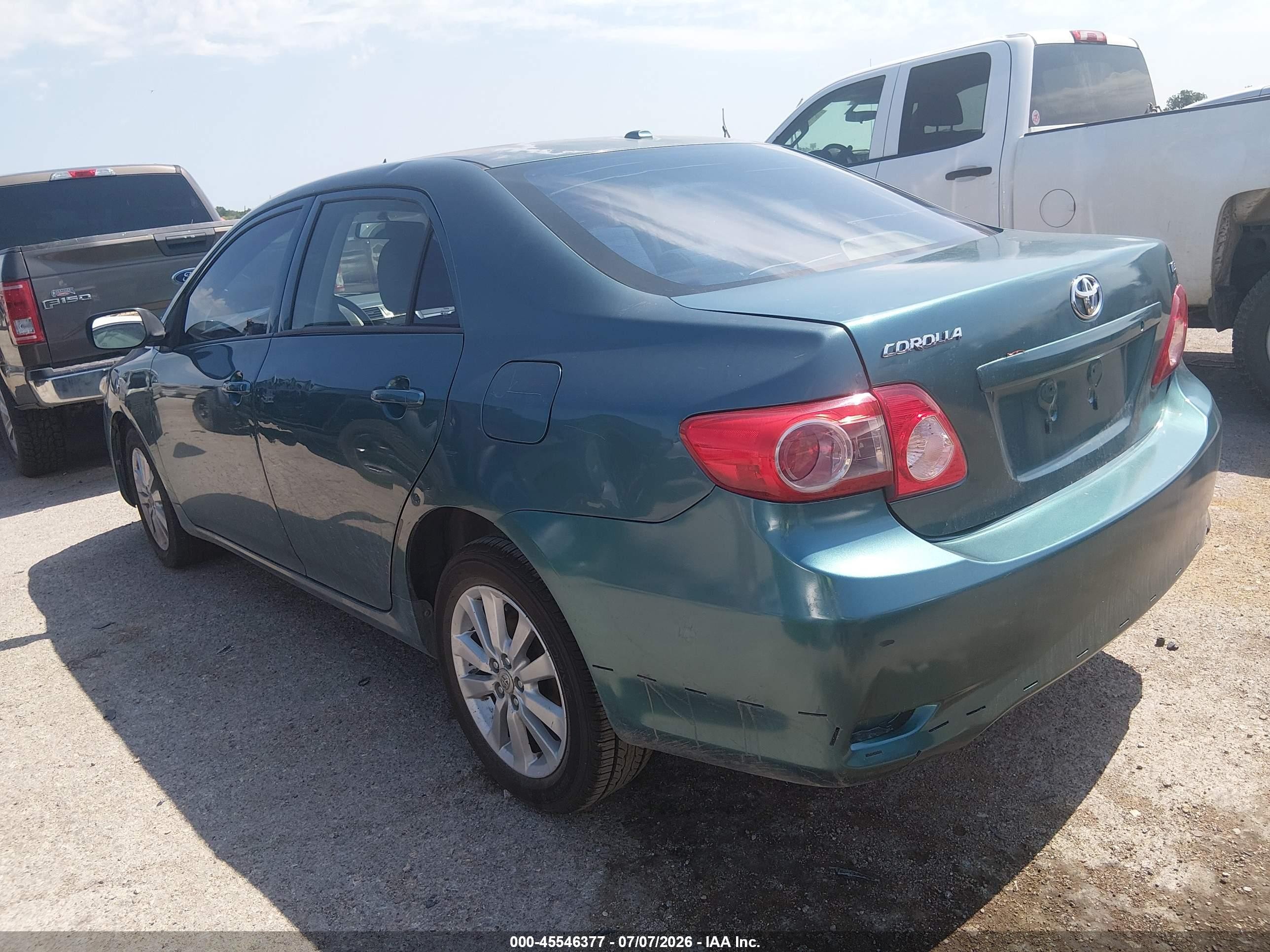 2010 Toyota Corolla Le Green vin: 1NXBU4EE2AZ173243