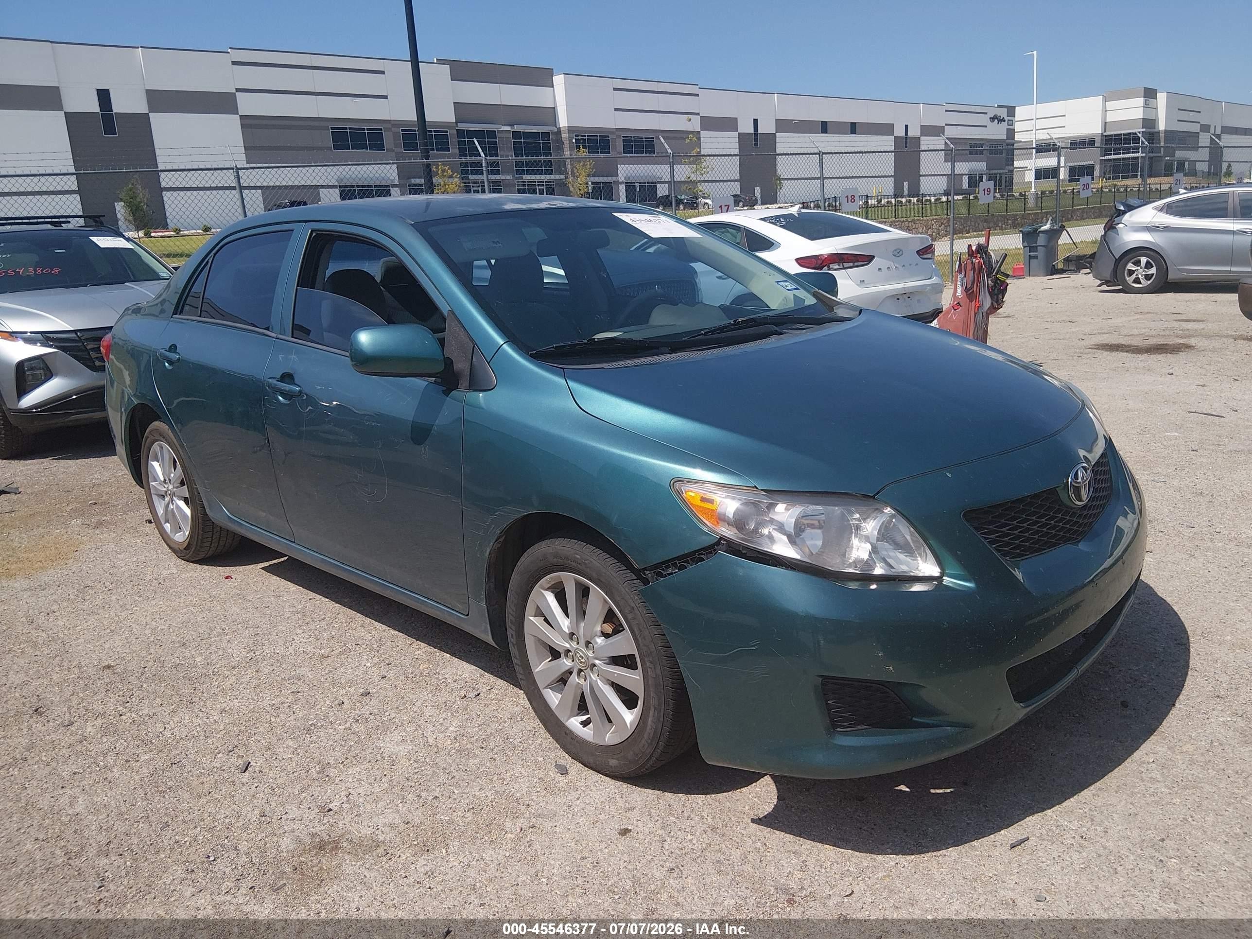 2010 Toyota Corolla Le Green vin: 1NXBU4EE2AZ173243