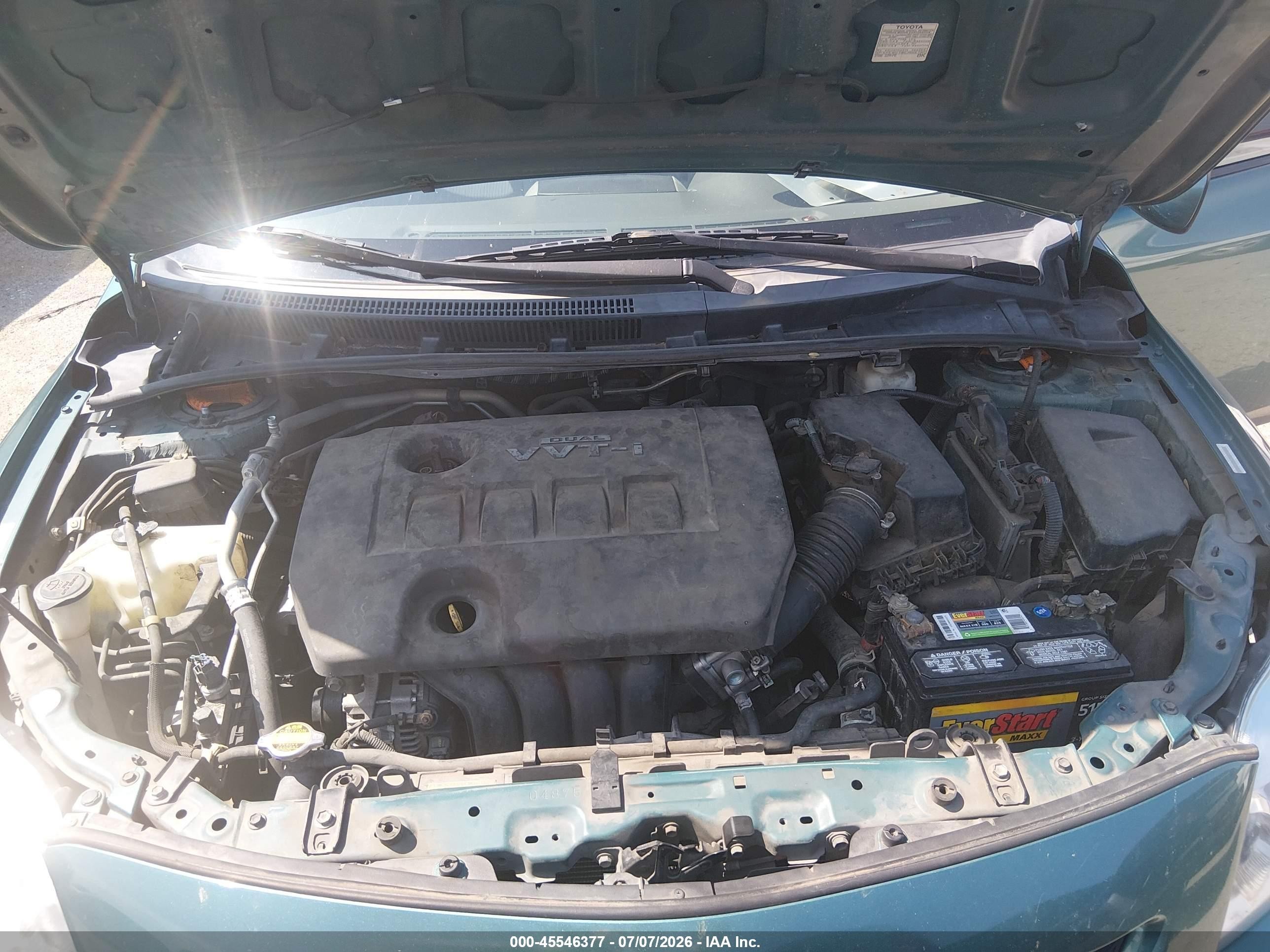 2010 Toyota Corolla Le Green vin: 1NXBU4EE2AZ173243