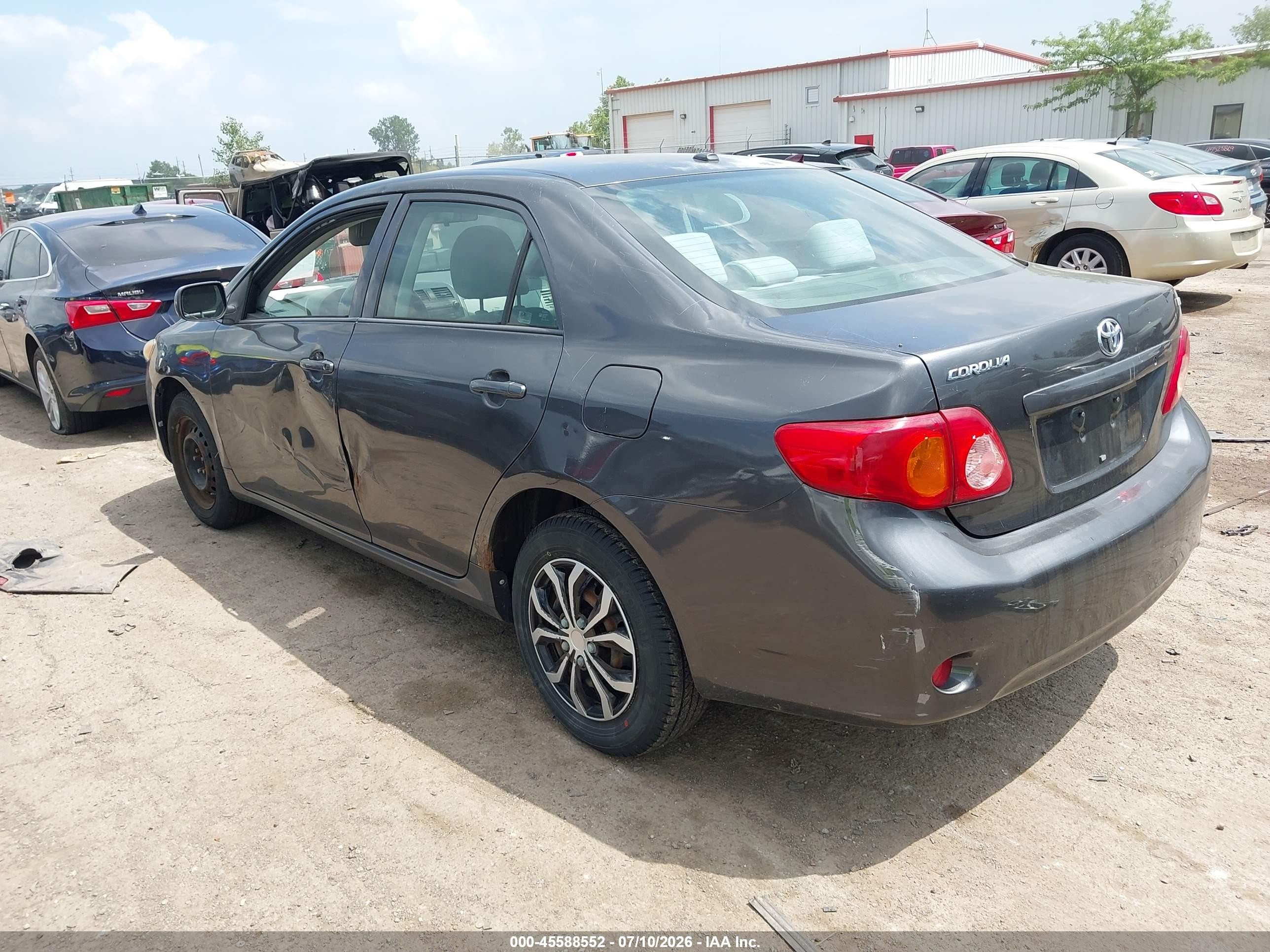 2010 Toyota Corolla Le Gray vin: 1NXBU4EE2AZ173906