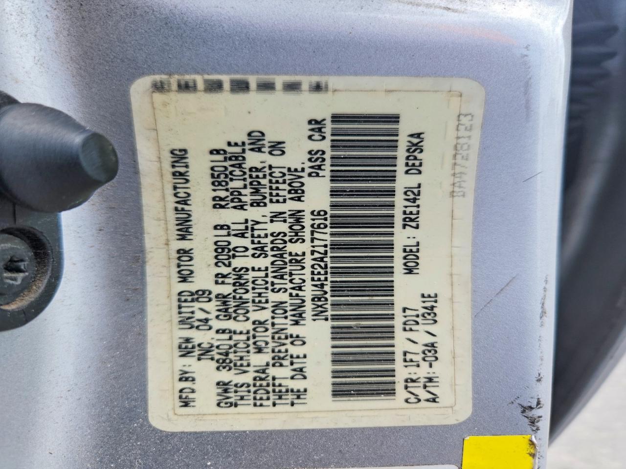2010 Toyota Corolla S Silver vin: 1NXBU4EE2AZ177616